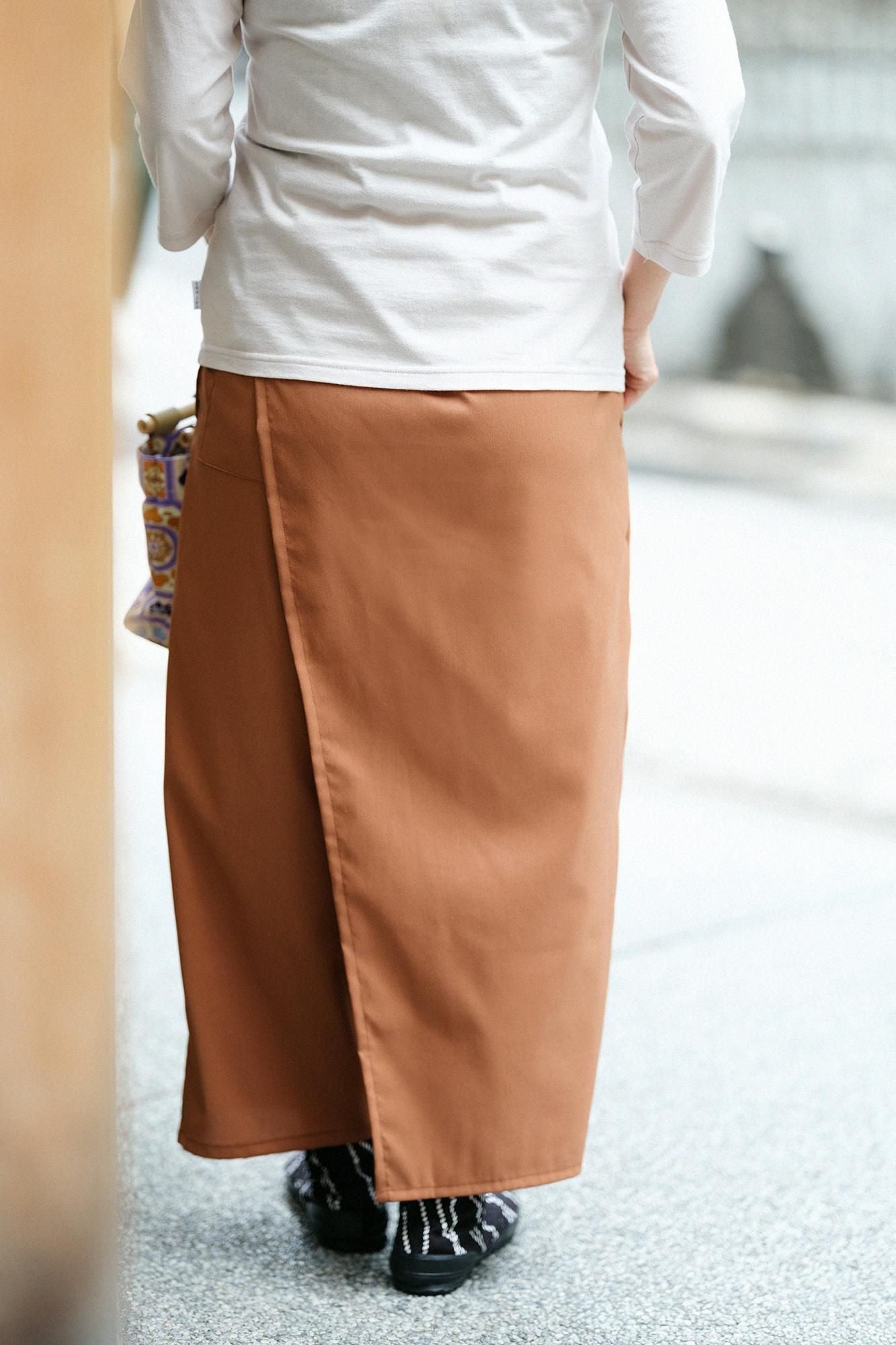 [En ligne seulement] Mélange de lin Shin Tsutsushita/Marron kaki