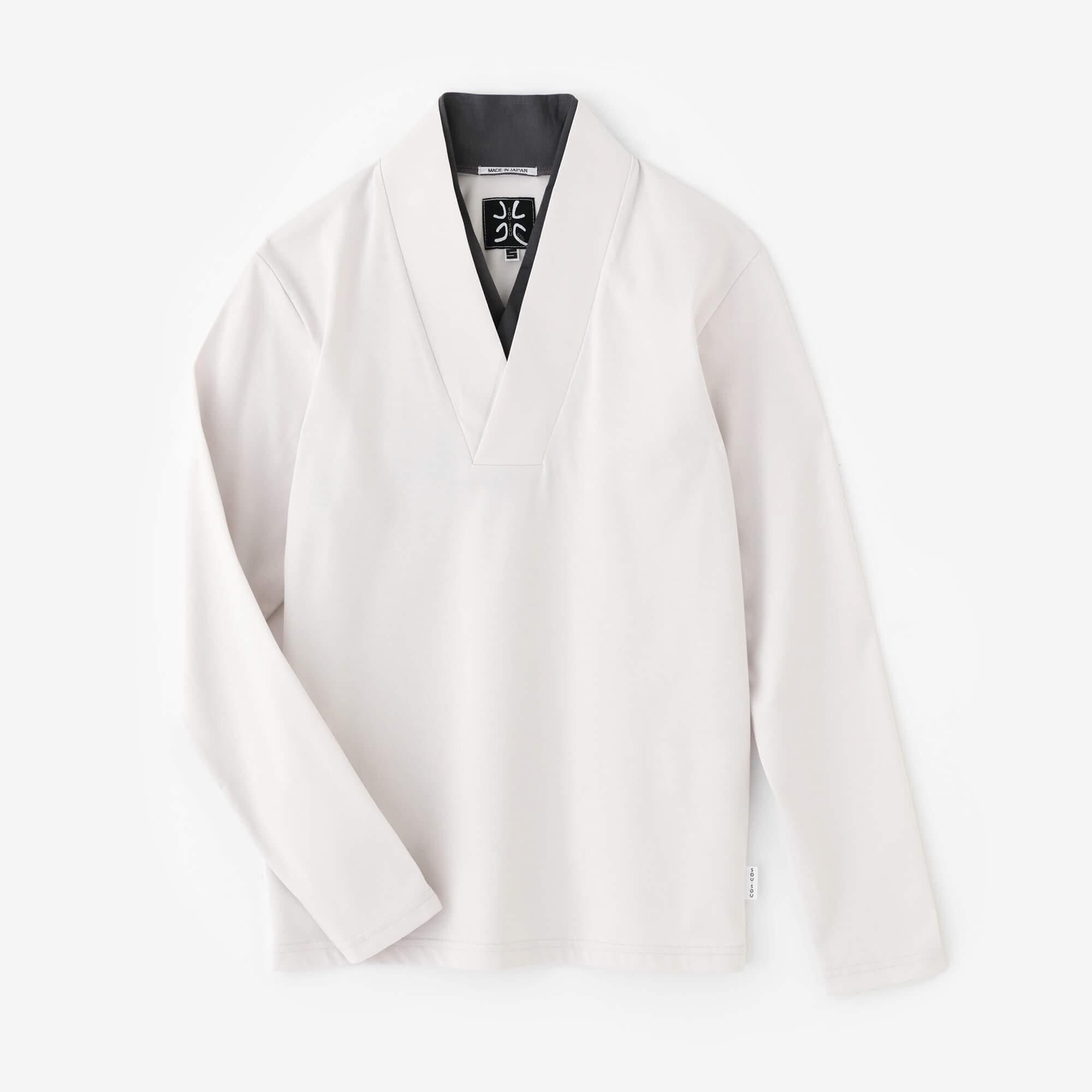 110双 超長綿（ちょうちょうめん） 半衿狭風靡（はんえりせばふうび） 抜衣紋（ぬきえもん）／桜鼠（さくらねず）