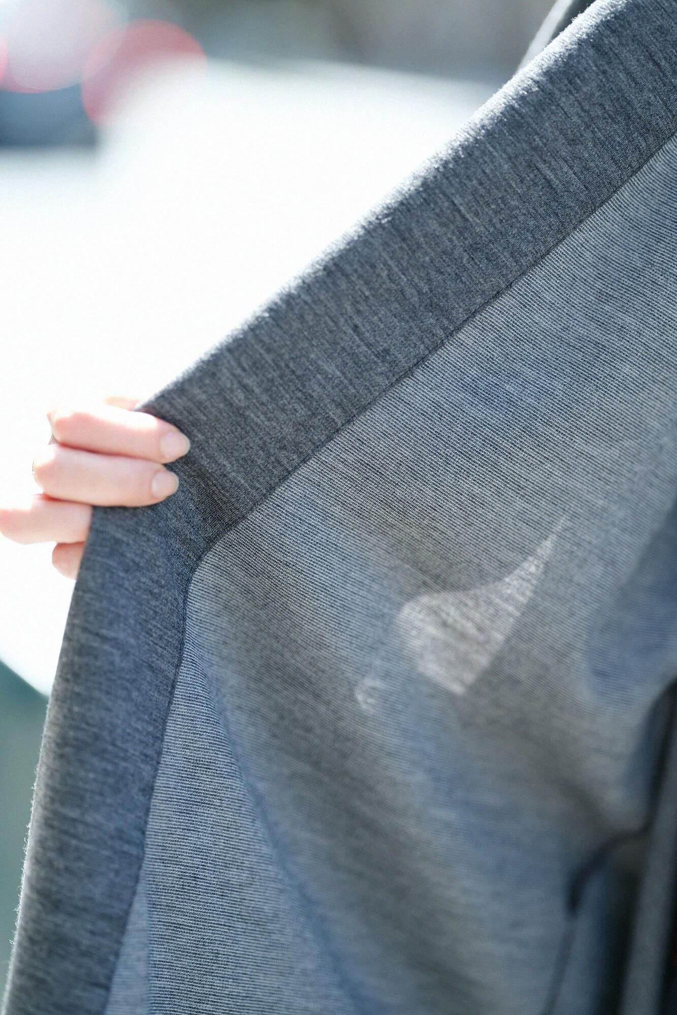 【net限定】コーデュラ混 梳毛（そもう） 小袖蘭陀（こそでらんだ）／杢墨（もくずみ）