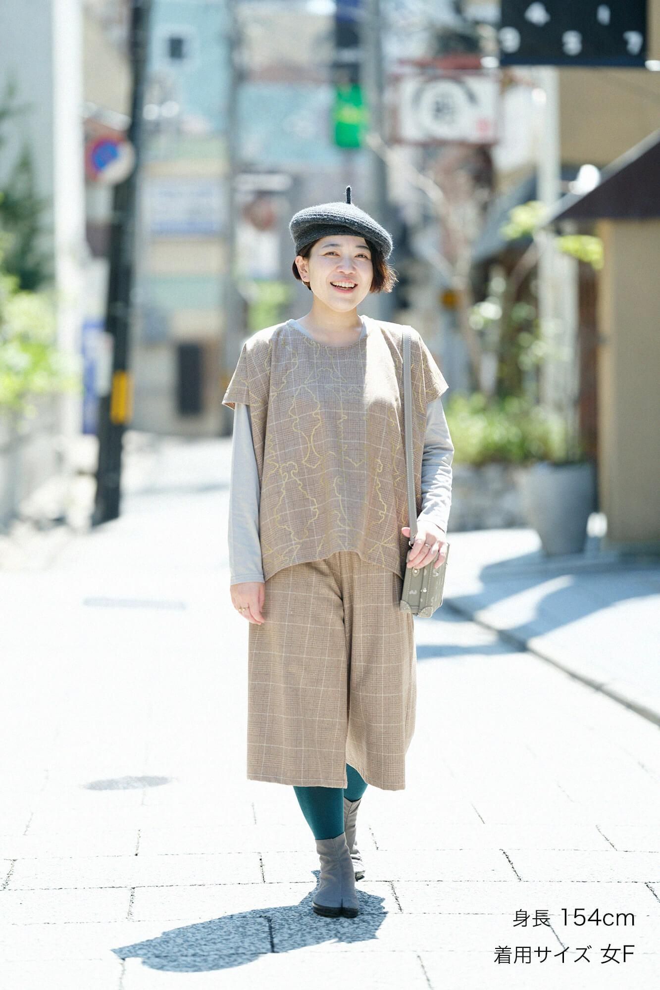 SOUSOU　トリコット織　広形　菊扇　もんぺ SOUSOU トリコット織 広形 菊扇 もんぺ