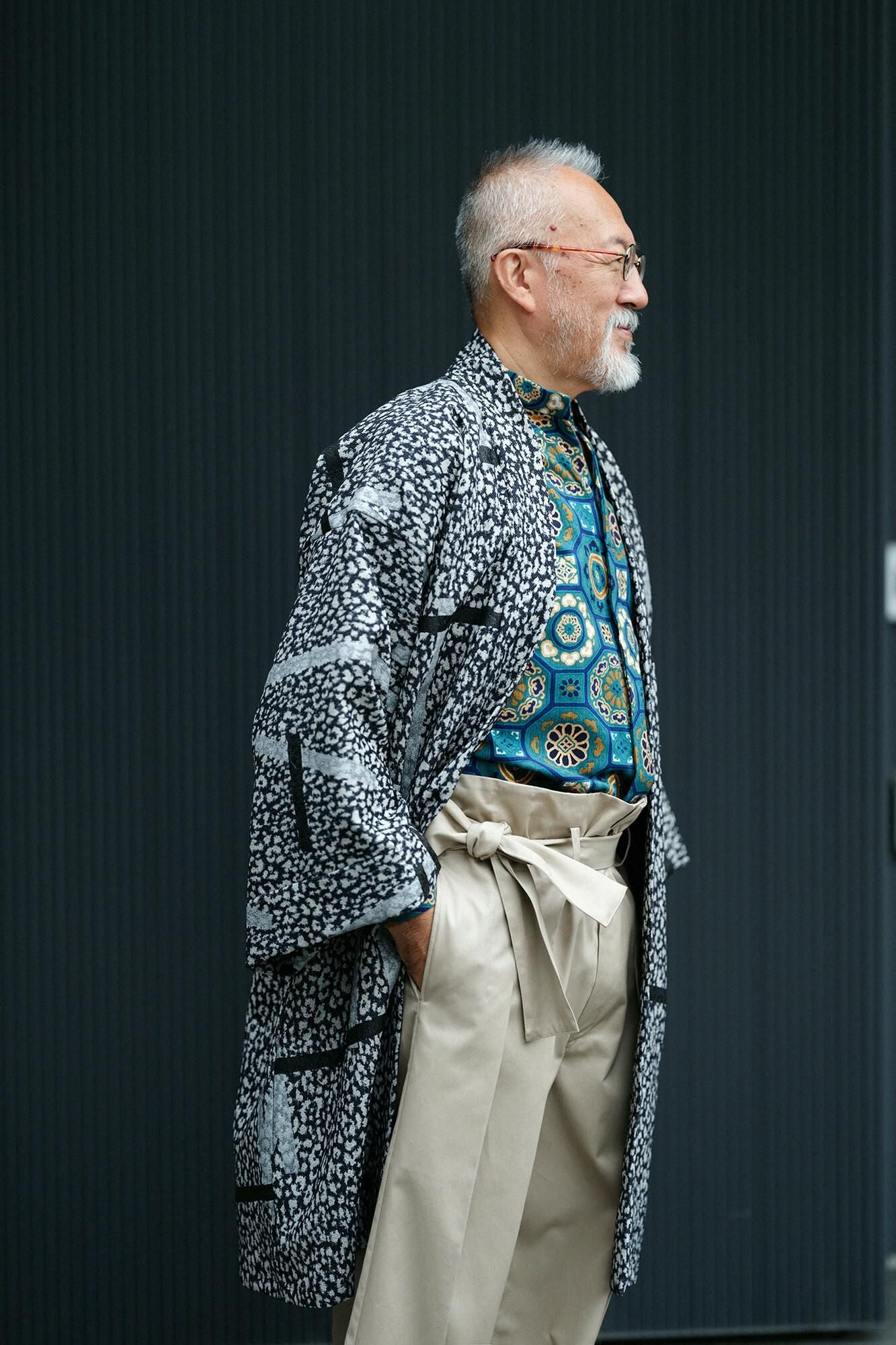 【早い者勝】SOU・SOU カットジャカール 袢纏 間 単／金襴緞子 木枯茶M 早い者勝】SOU・SOU カットジャカール 袢纏 間 単／金襴緞子 木枯茶M