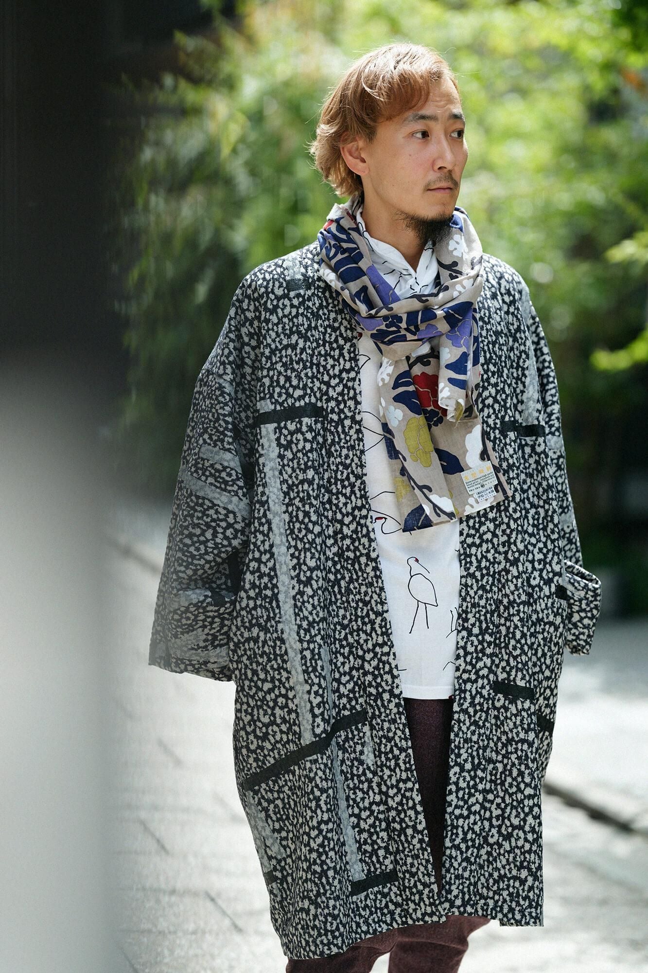 net限定20%OFF】ジャカール 袢纏（はんてん） 間（けん） 袷