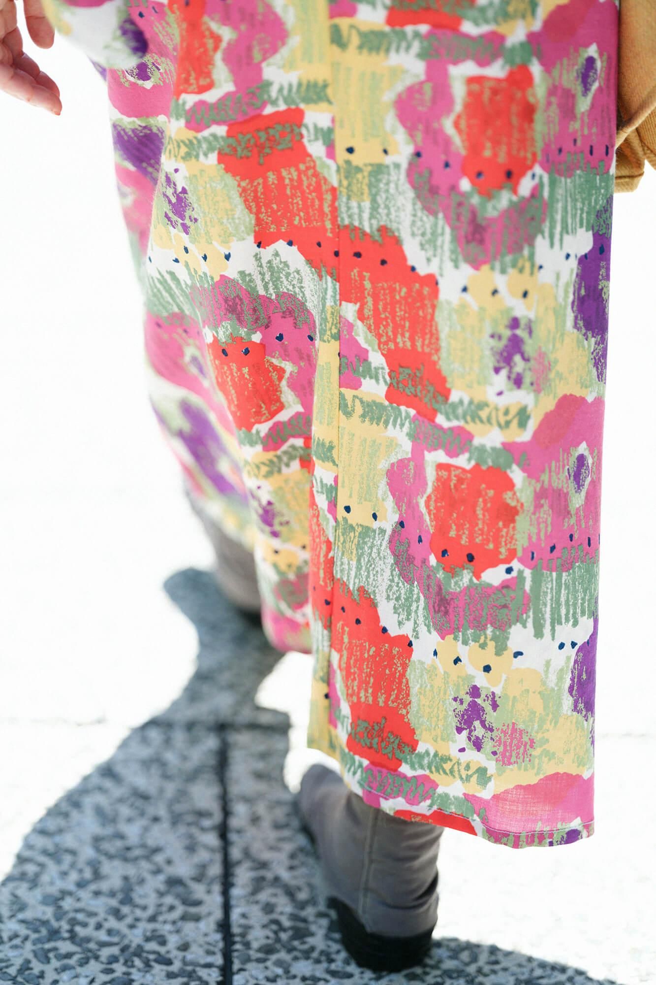 毛斯綸和服形洋裝／憧憬