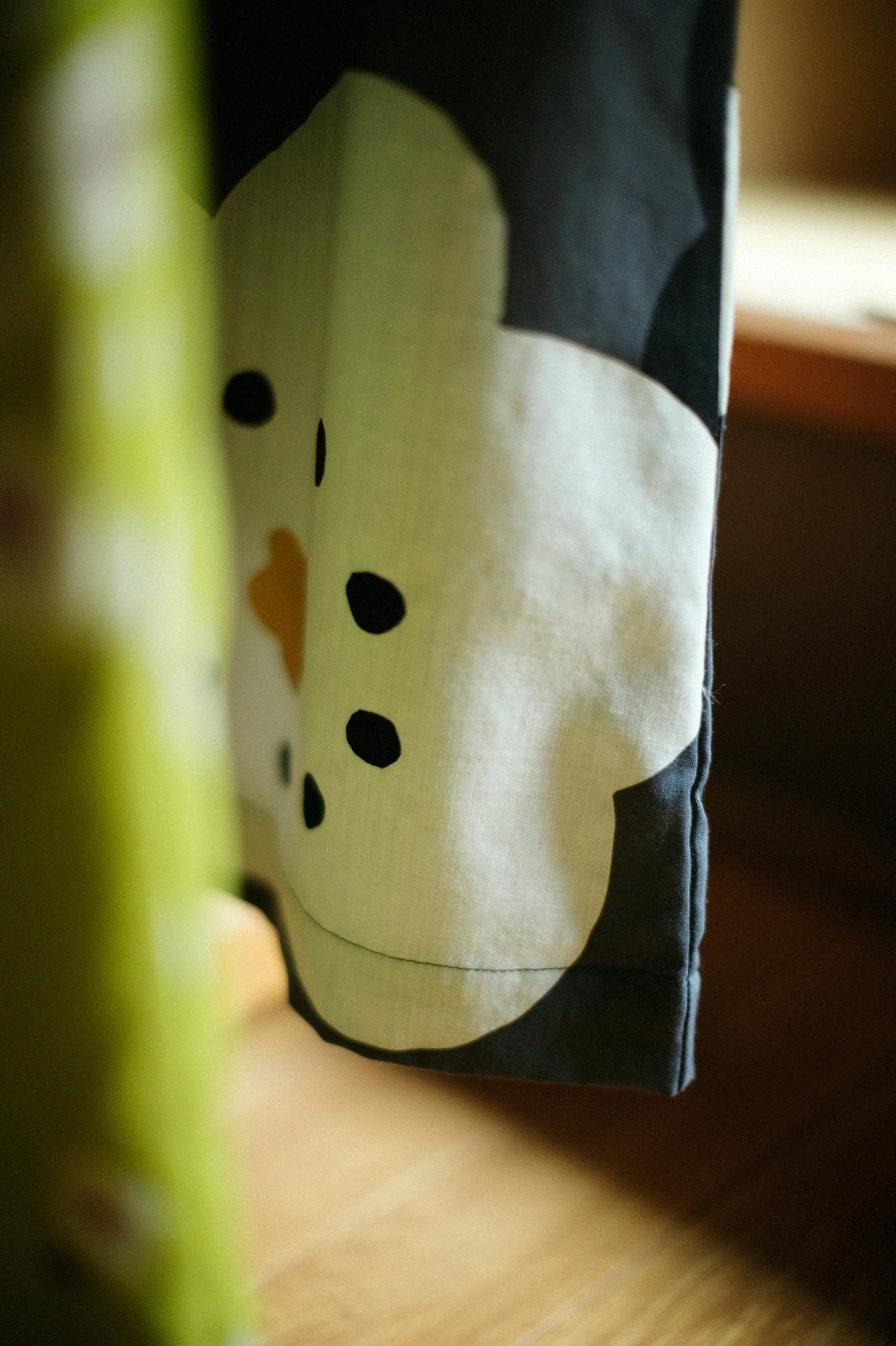 Muslin Wool Long Skirt / Dark Grey Smile