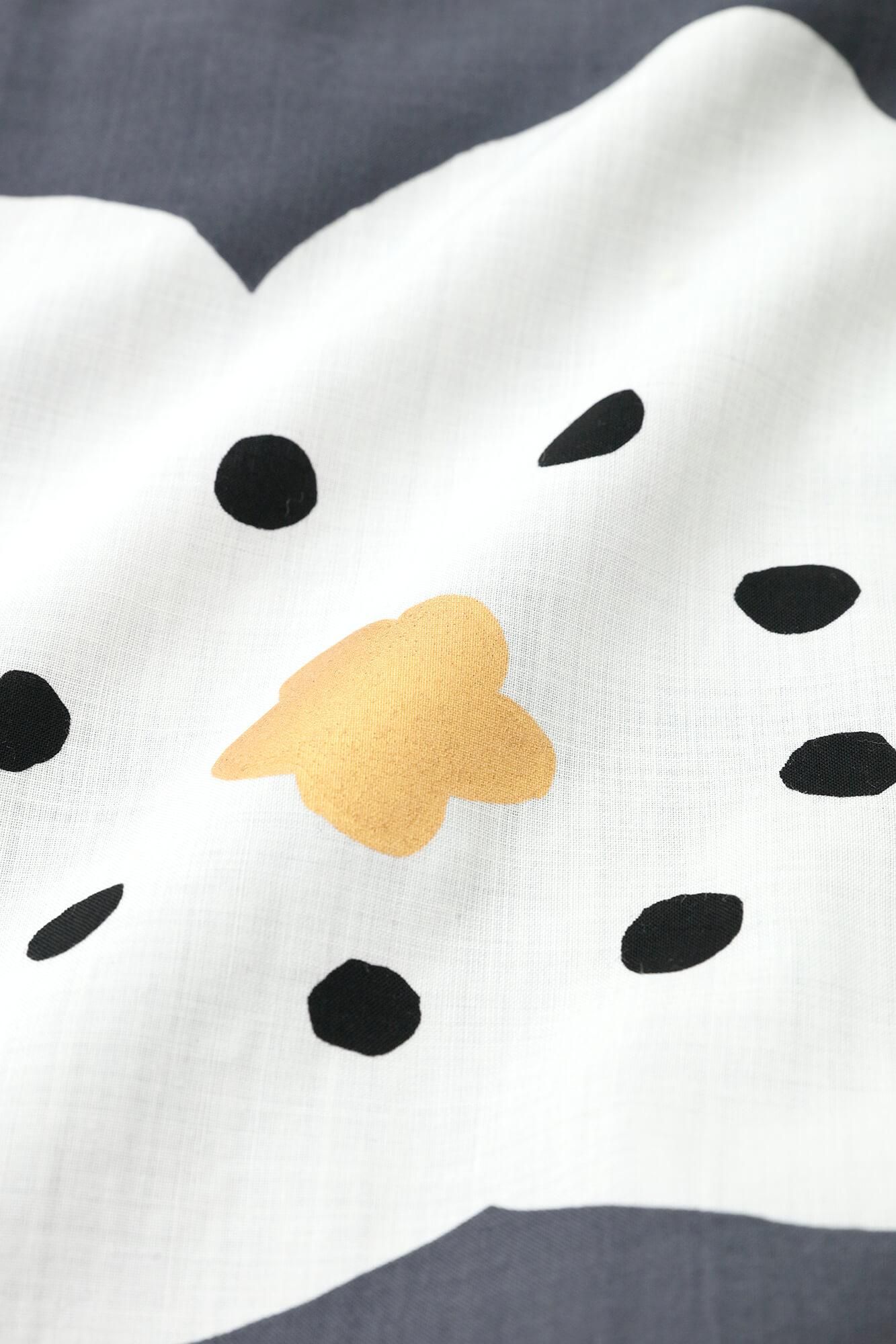 Muslin Wool Long Skirt / Dark Grey Smile