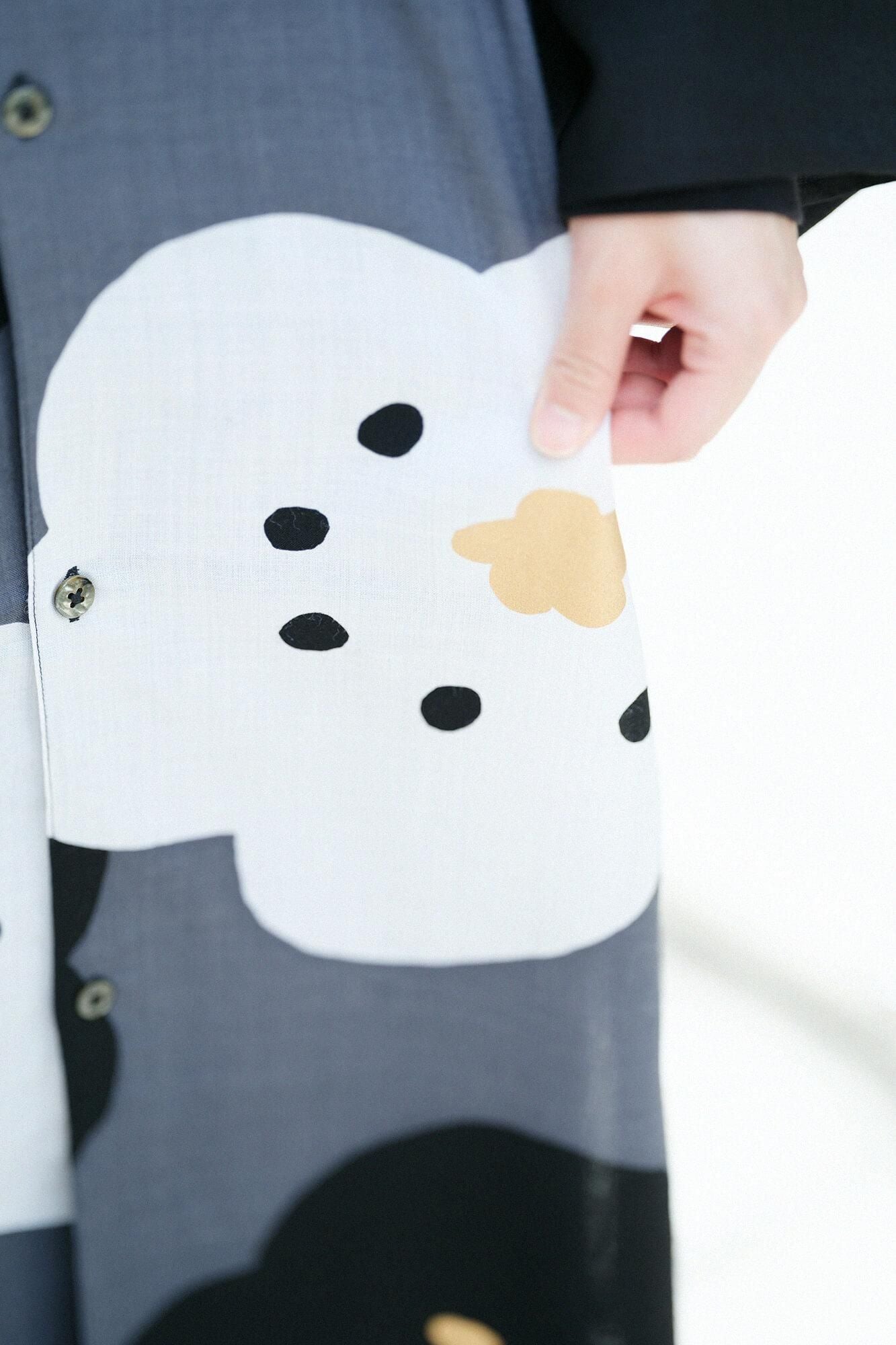 SOU・SOU京都　ワンピース　モスリン薙刀かり衣　新品タグ付き モスリン 薙刀かり衣（なぎなたかりごろも）／濡羽色（ぬれば