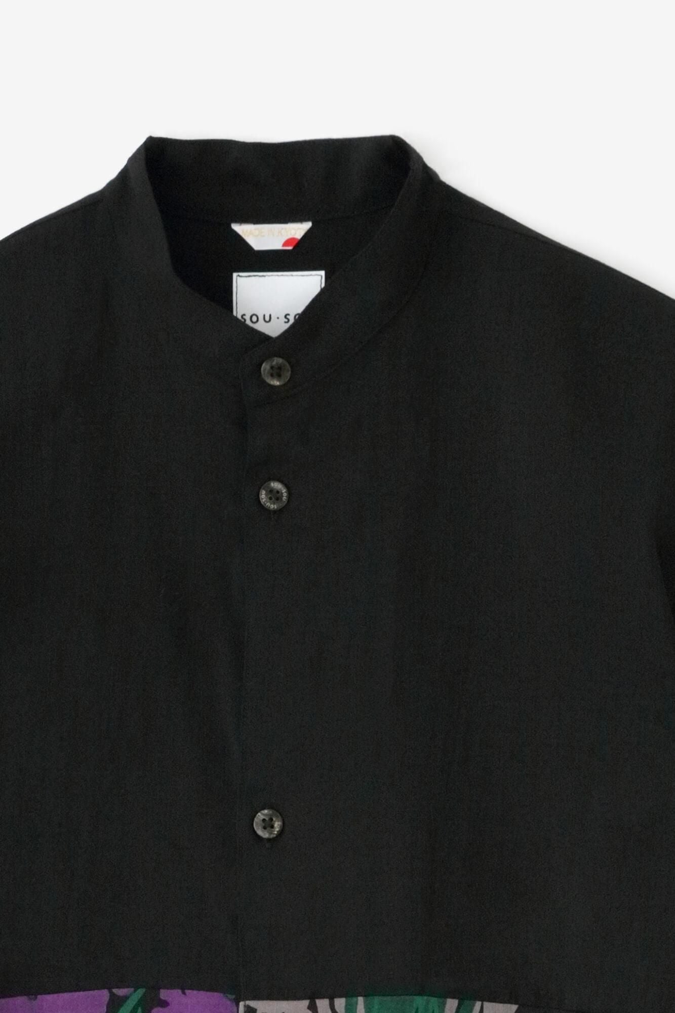 【net限定20%OFF】モスリン 薙刀かり衣（なぎなたかりごろも）／濡羽色（ぬればいろ）×光琳（こうりん） 燕子花図屏風（かきつばたずびょうぶ） 写し（うつし）