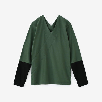 누키에리 지반 색이 다른소매 30 히타치/푸른 이끼(아오고케) ×검은색