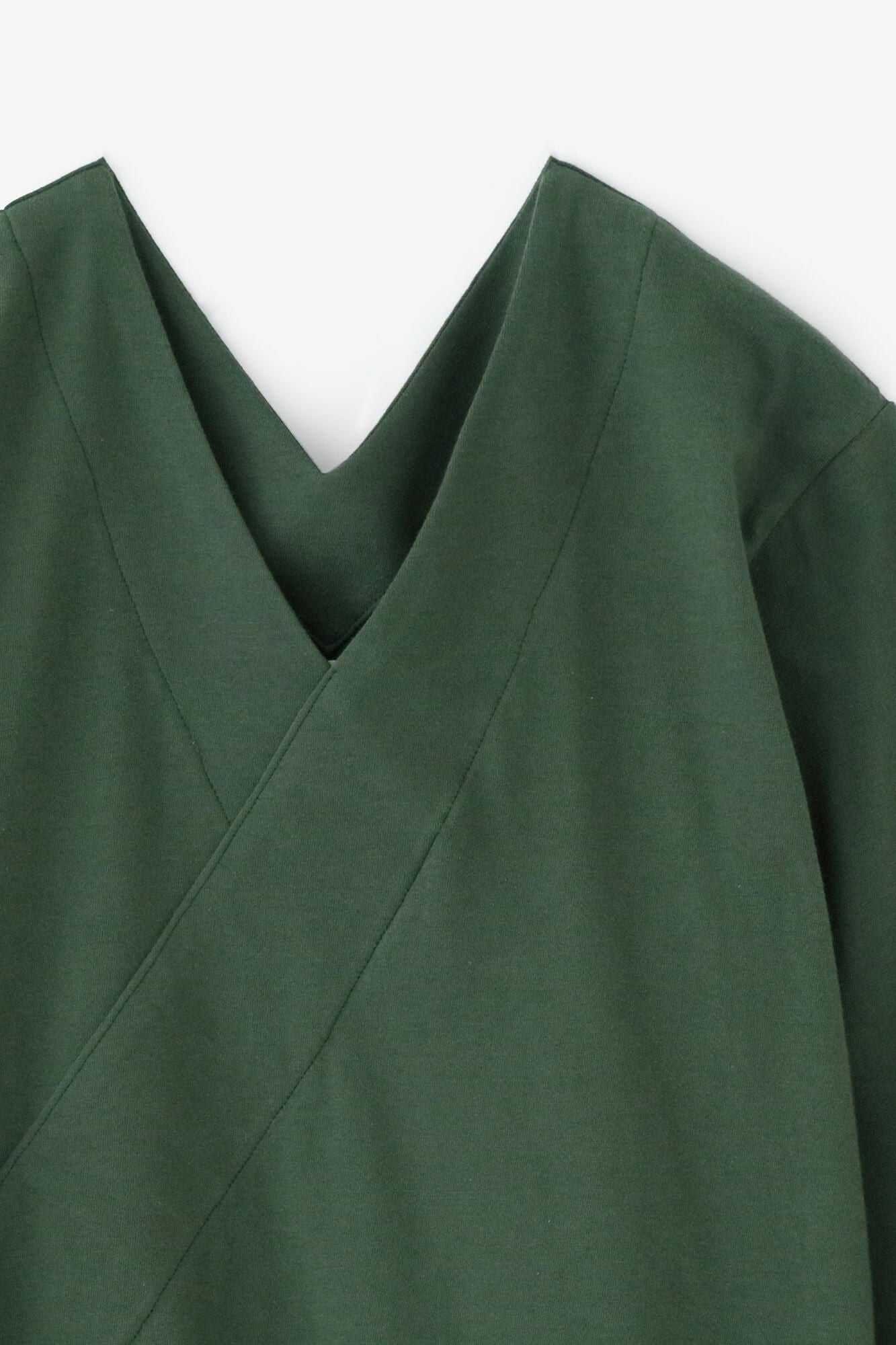 No-collar Jiban Different sleeves 30 single / green moss (Aogoke) x nurebairo