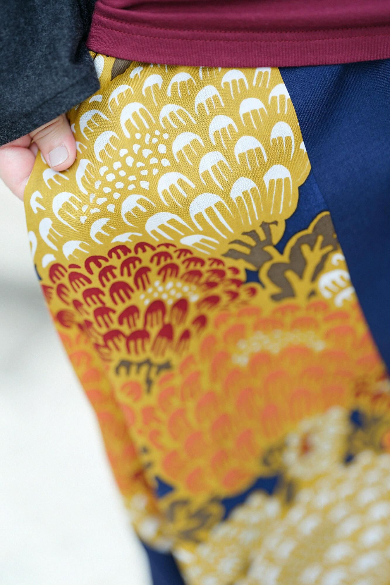 net限定】モスリン 富士（ふじ） 2.0／濃紺（のうこん）×けんらん