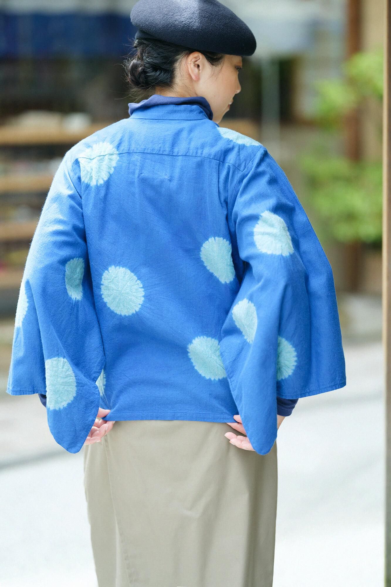 近清絞り 綿毛綾織（めんけあやおり） 草衣（そうい） 上（うえ