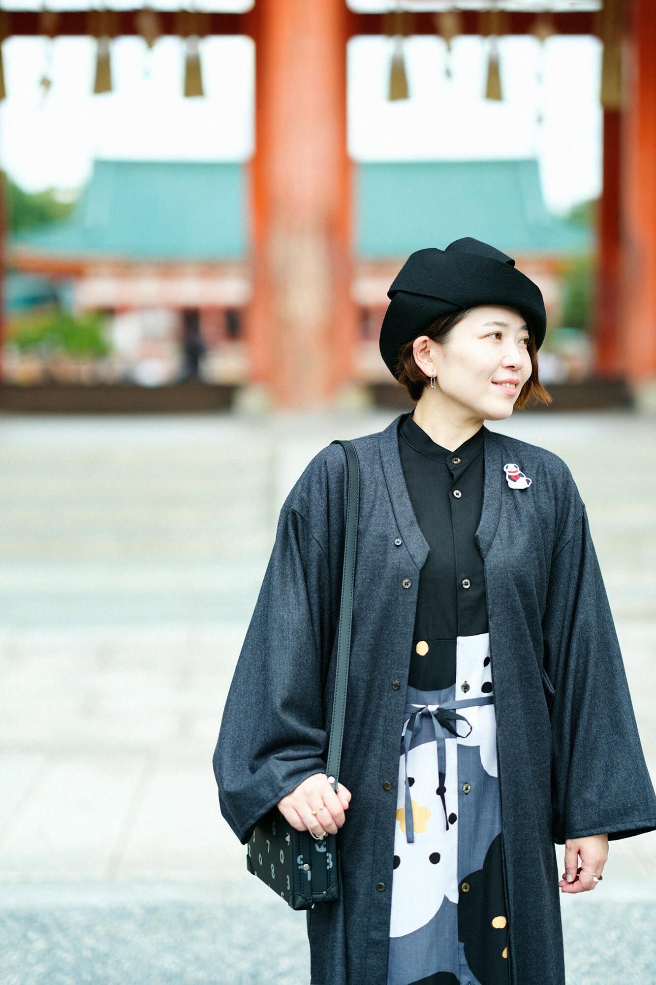 net限定】梳毛（そもう） カージー編 薙刀かり衣（なぎなたかりごろも