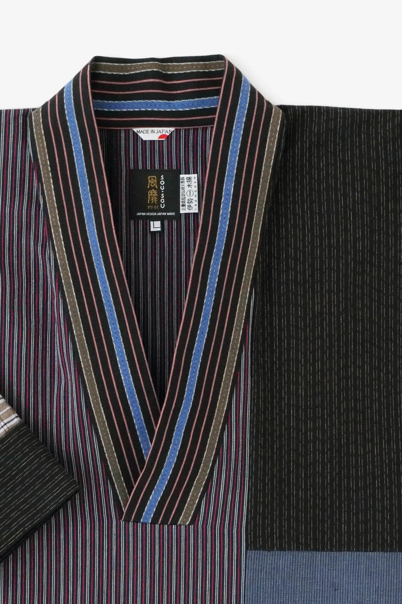 Isemomen Cotton 20/20 Yobitsugi Fubi Kimono Shirt 