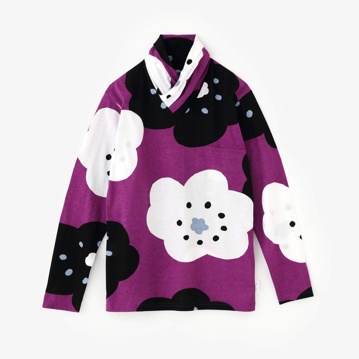 衿巻ジバン／ほほえみ 京紫（きょうむらさき）