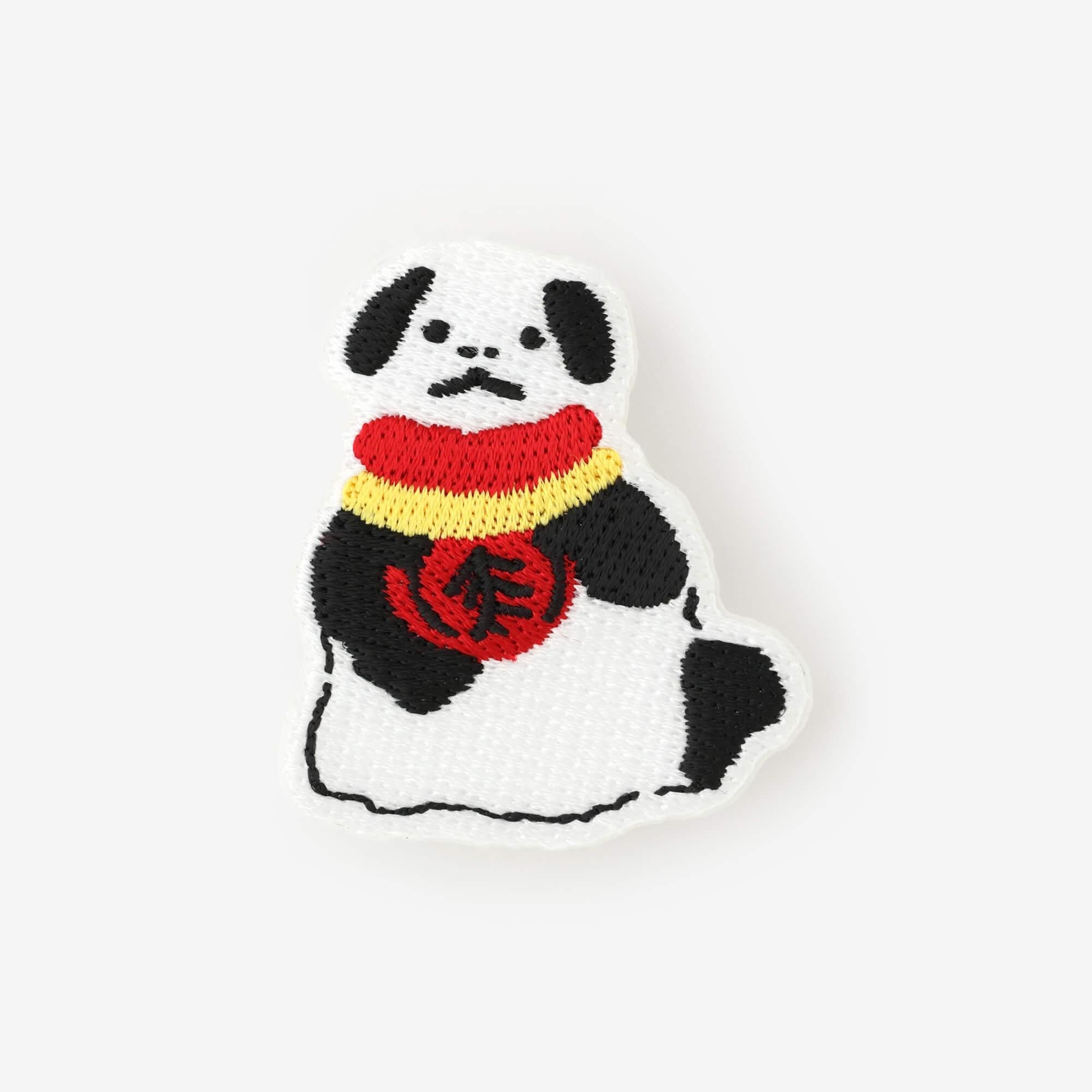 Embroidered decoration / Clay Doll Dog