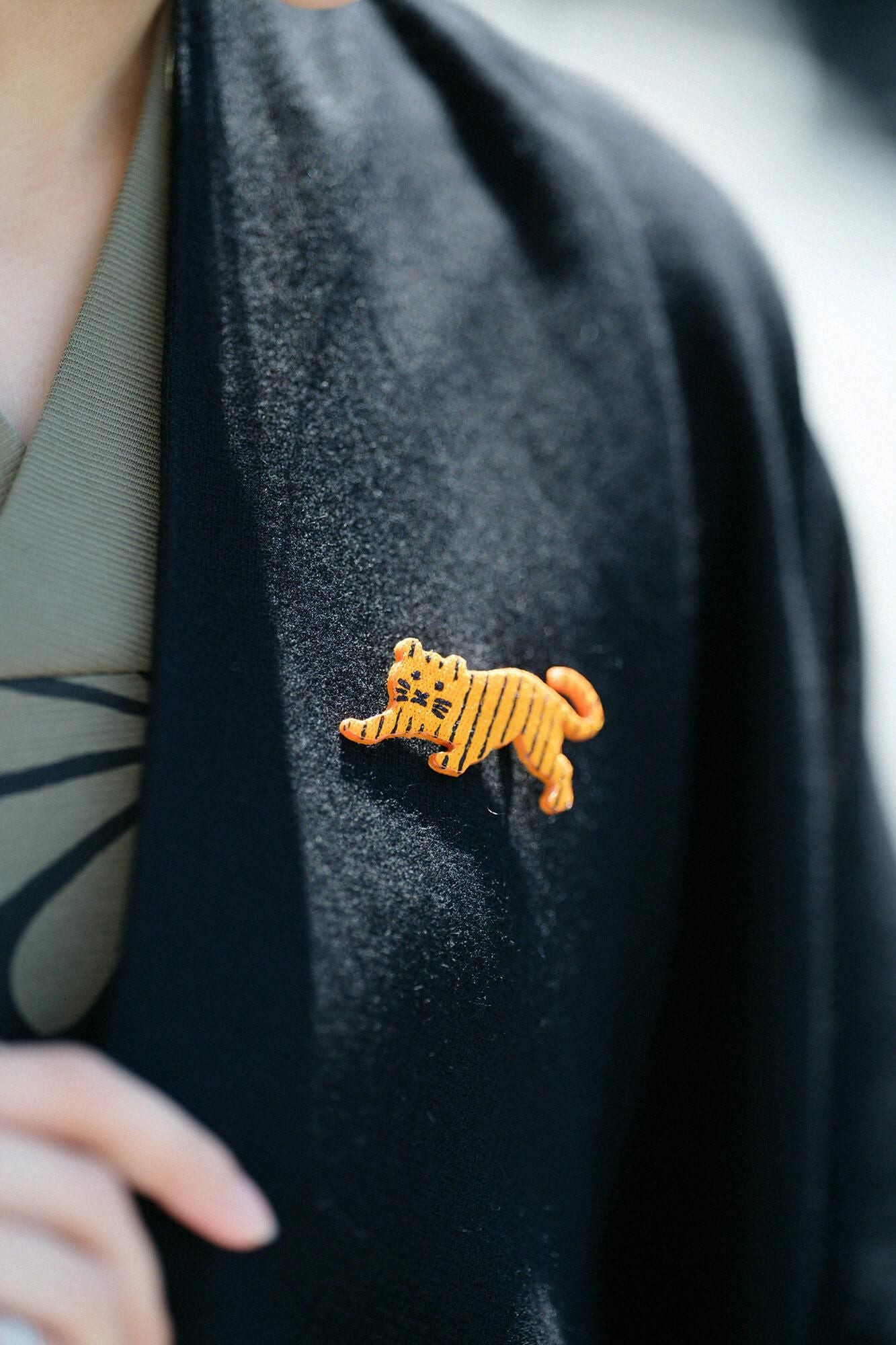 刺繍飾り（ししゅうかざり）／寅（とら）