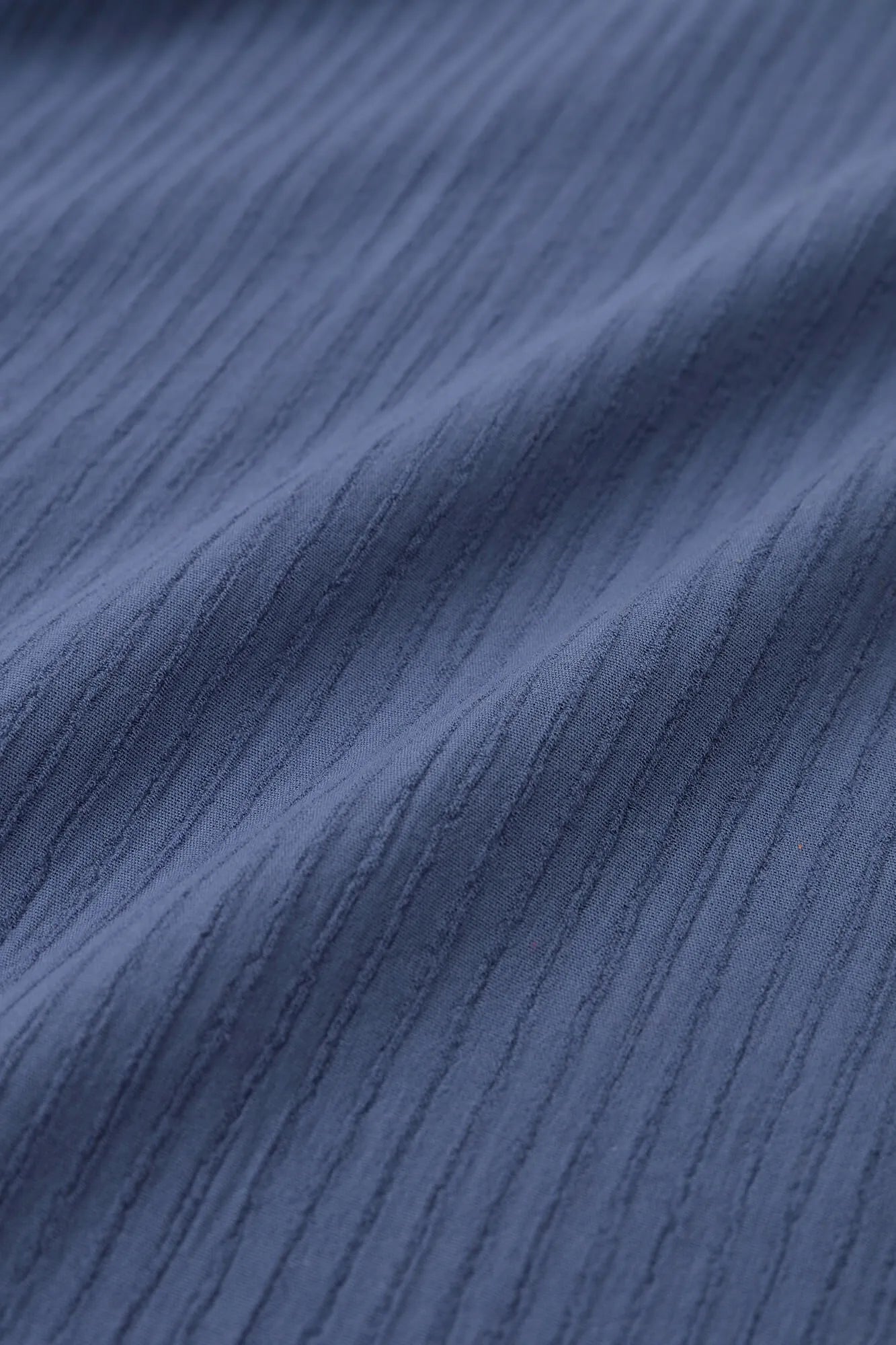 Chizimi Cotton 40/20 Akiha Square Top／Greyish Blue