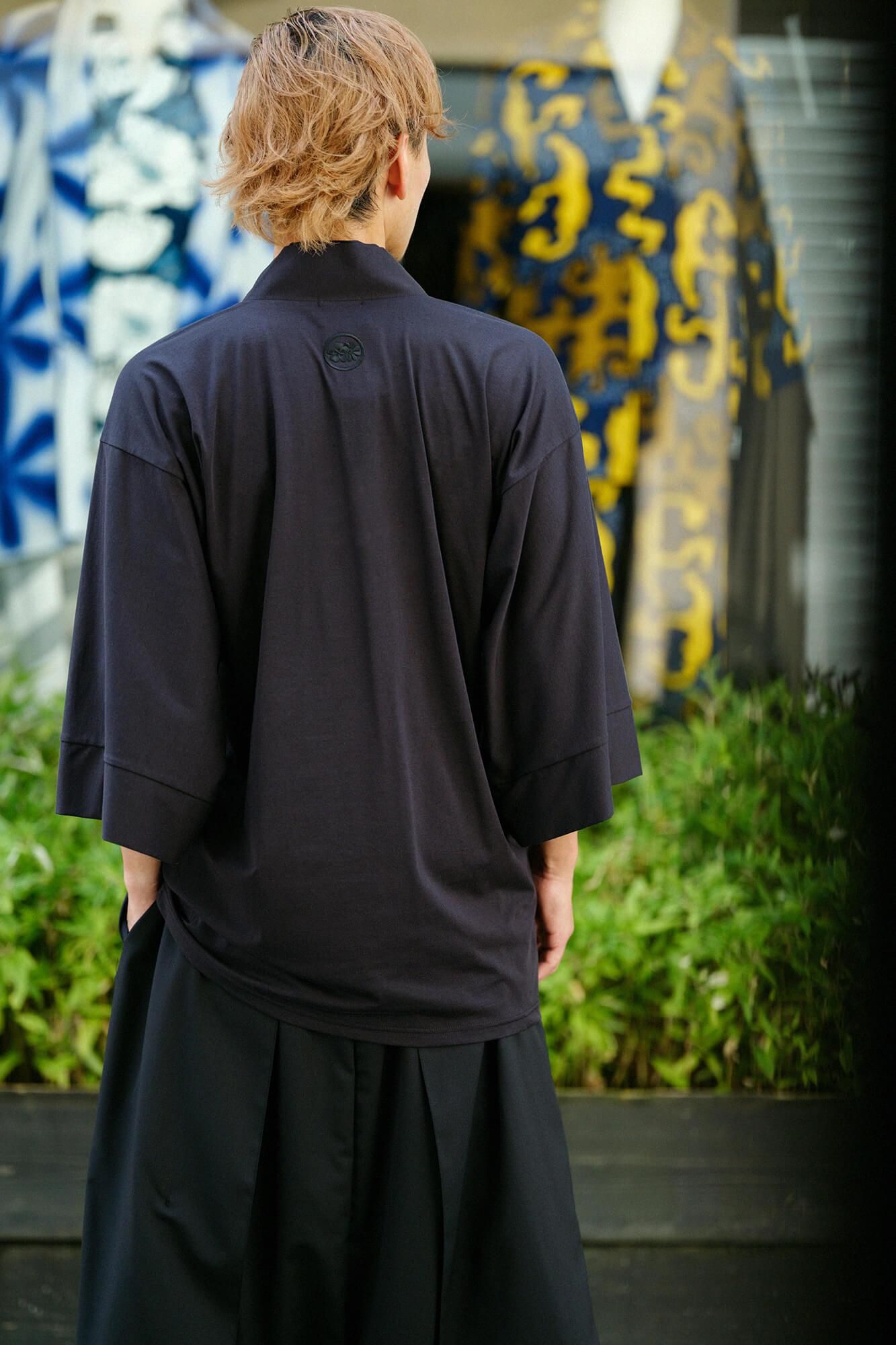 110双 超長綿（ちょうちょうめん） 半衿風靡（はんえりふうび）／濡羽色（ぬればいろ）