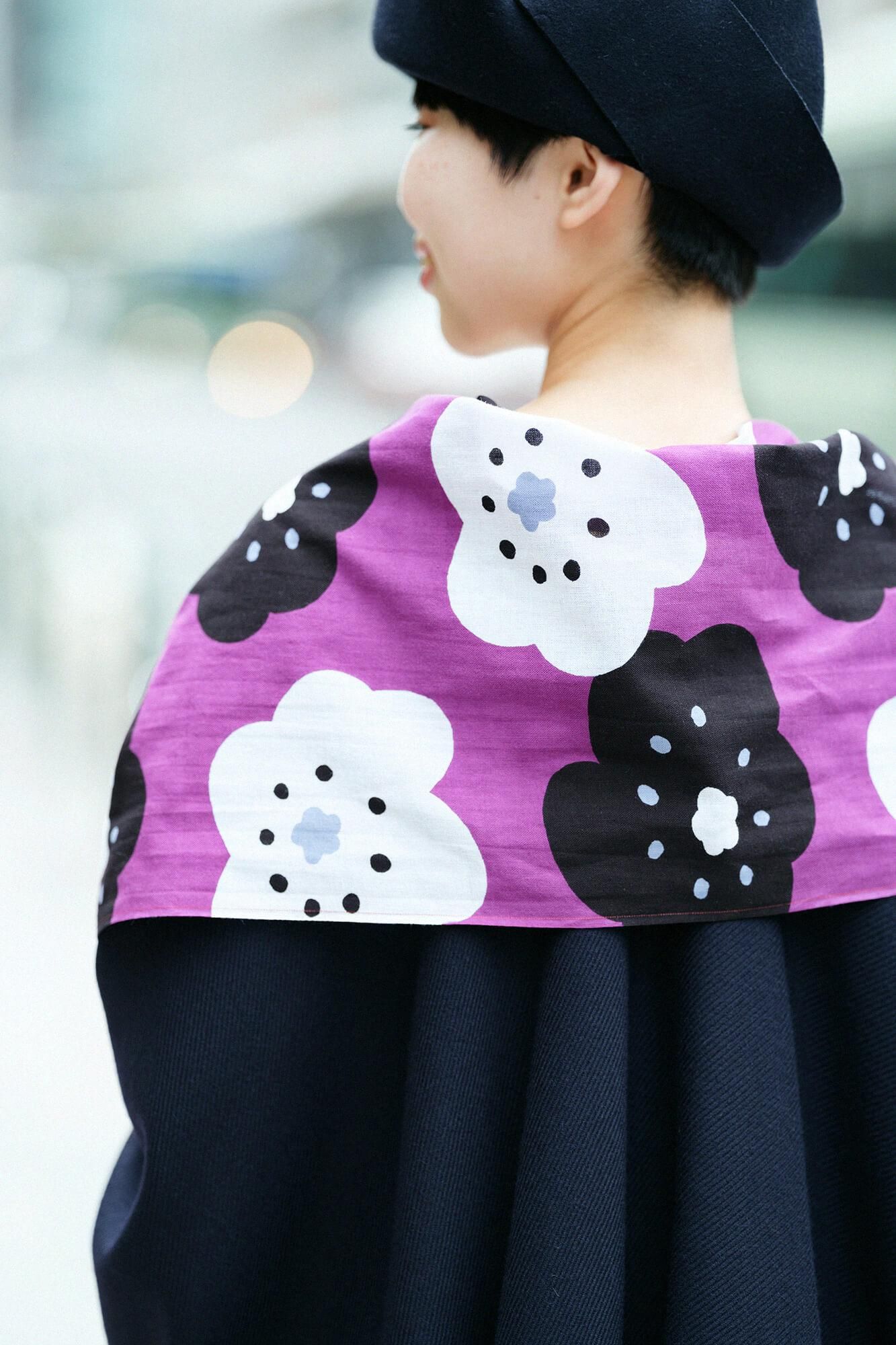 ISE棉花，领口/微笑，京都紫色