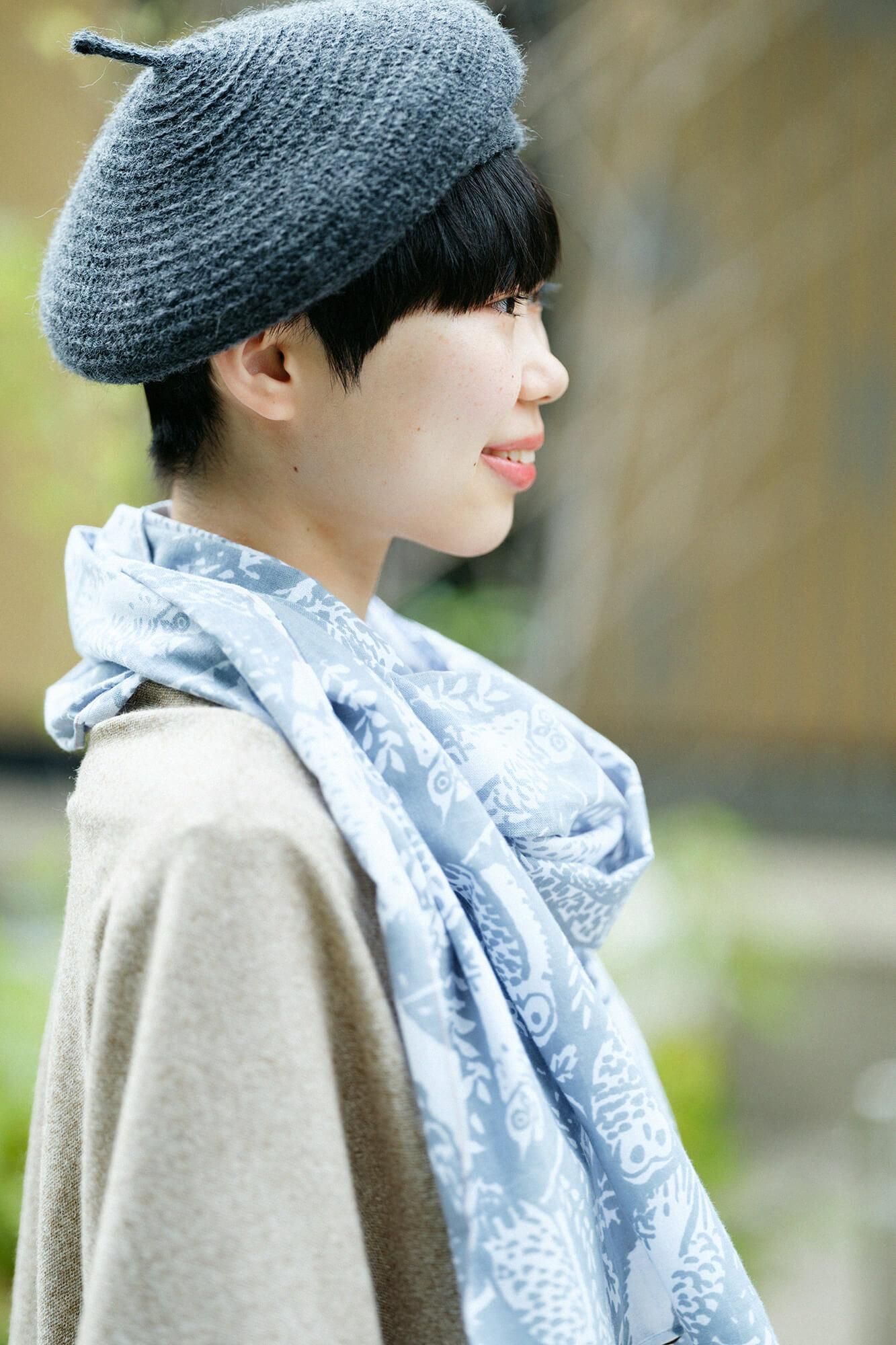 Isemomen Cotton Scarf / Life in the Forest