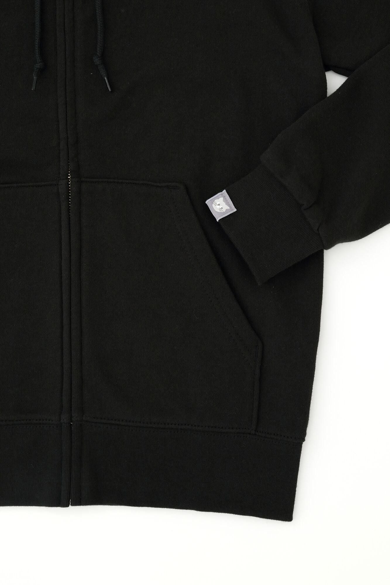 SO-SU-U デポルターレ ZIP UP スウェットパーカー[9.7]／ブラック