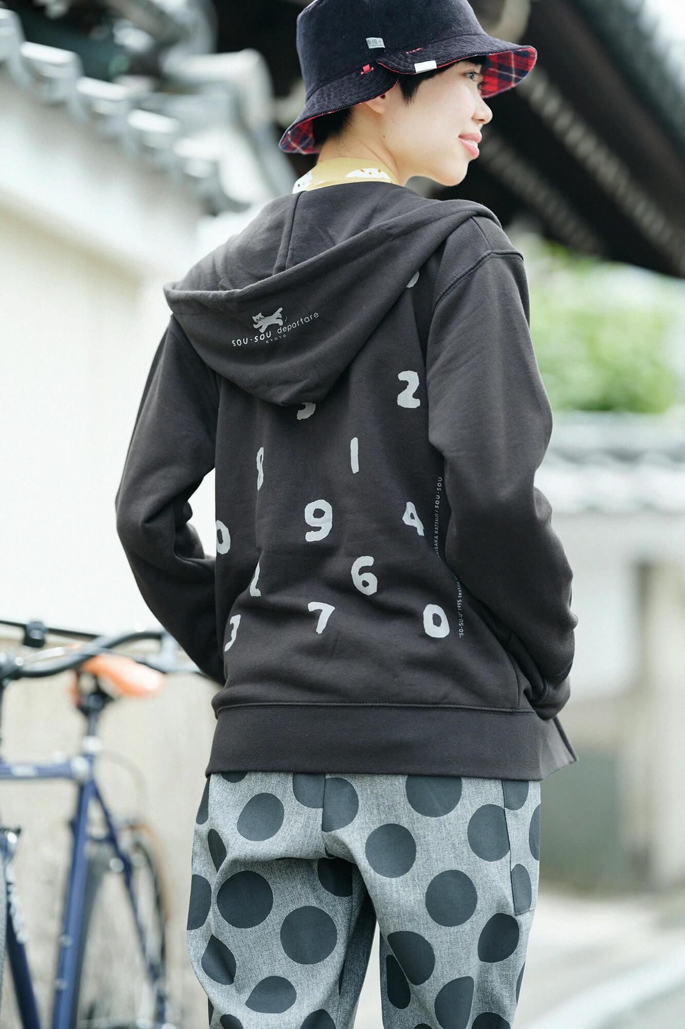 SO-SU-U デポルターレ ZIP UP スウェットパーカー[9.7]／ブラック
