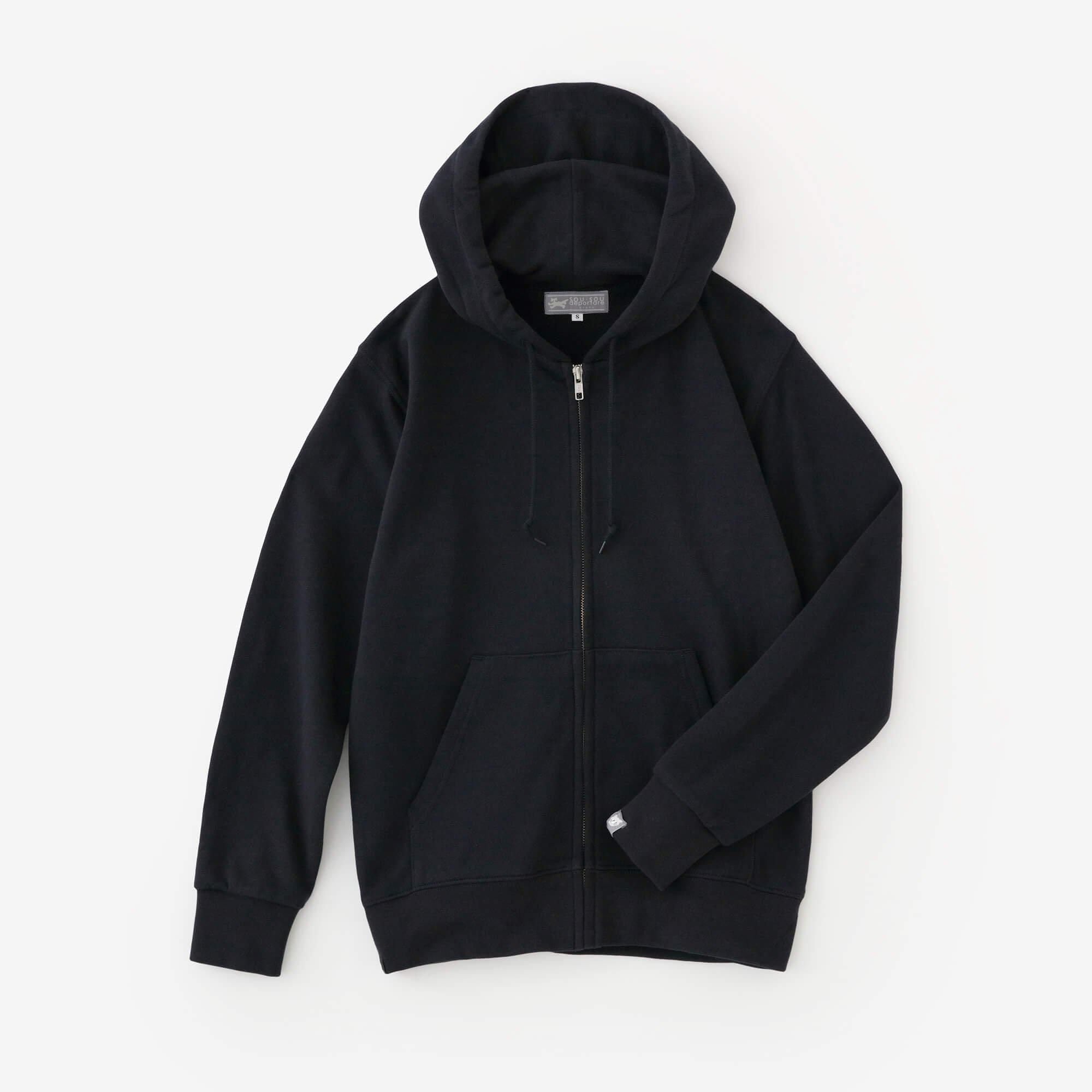 SO-SU-U驱逐拉链运动衫连帽衫[9.7]/Dark Navy