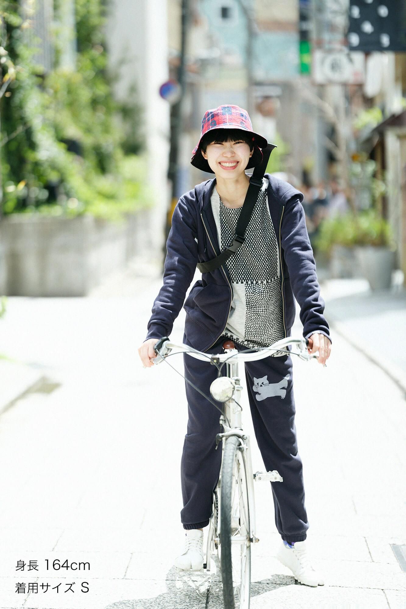 SO-SU-U驱逐拉链运动衫连帽衫[9.7]/Dark Navy