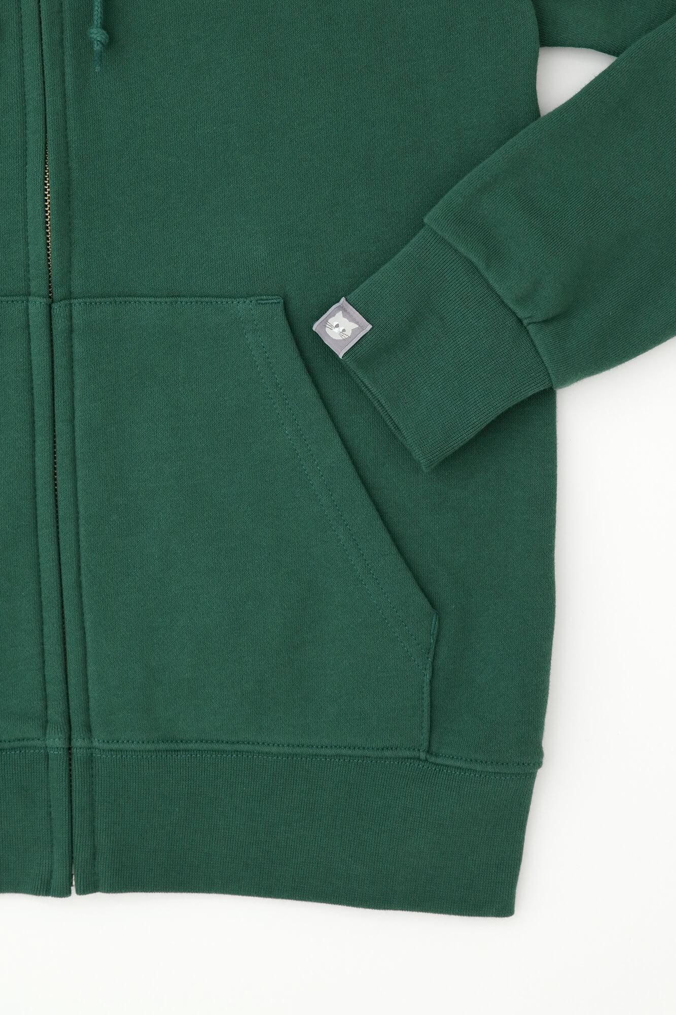 SO-SU-U十數deportare ZIP UP運動帽T [9.7]／常春藤綠