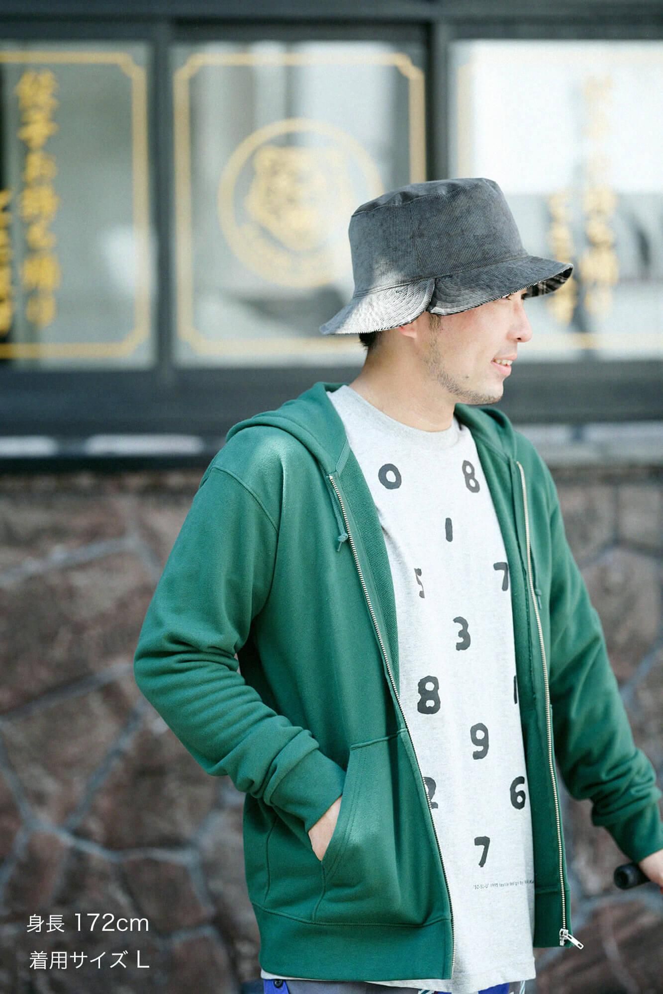 SO-SU-U十數deportare ZIP UP運動帽T [9.7]／常春藤綠