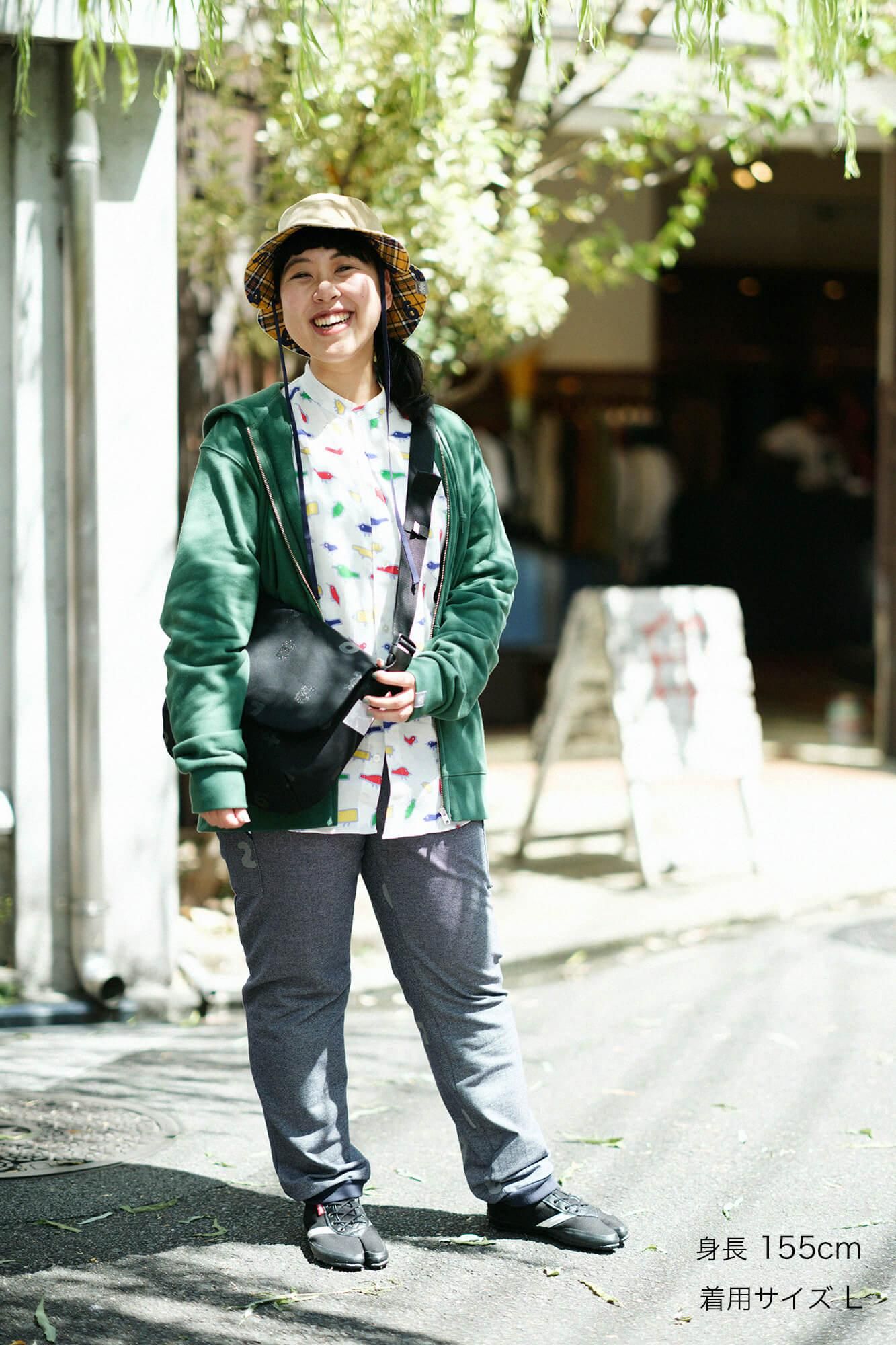 SO-SU-U十數deportare ZIP UP運動帽T [9.7]／常春藤綠