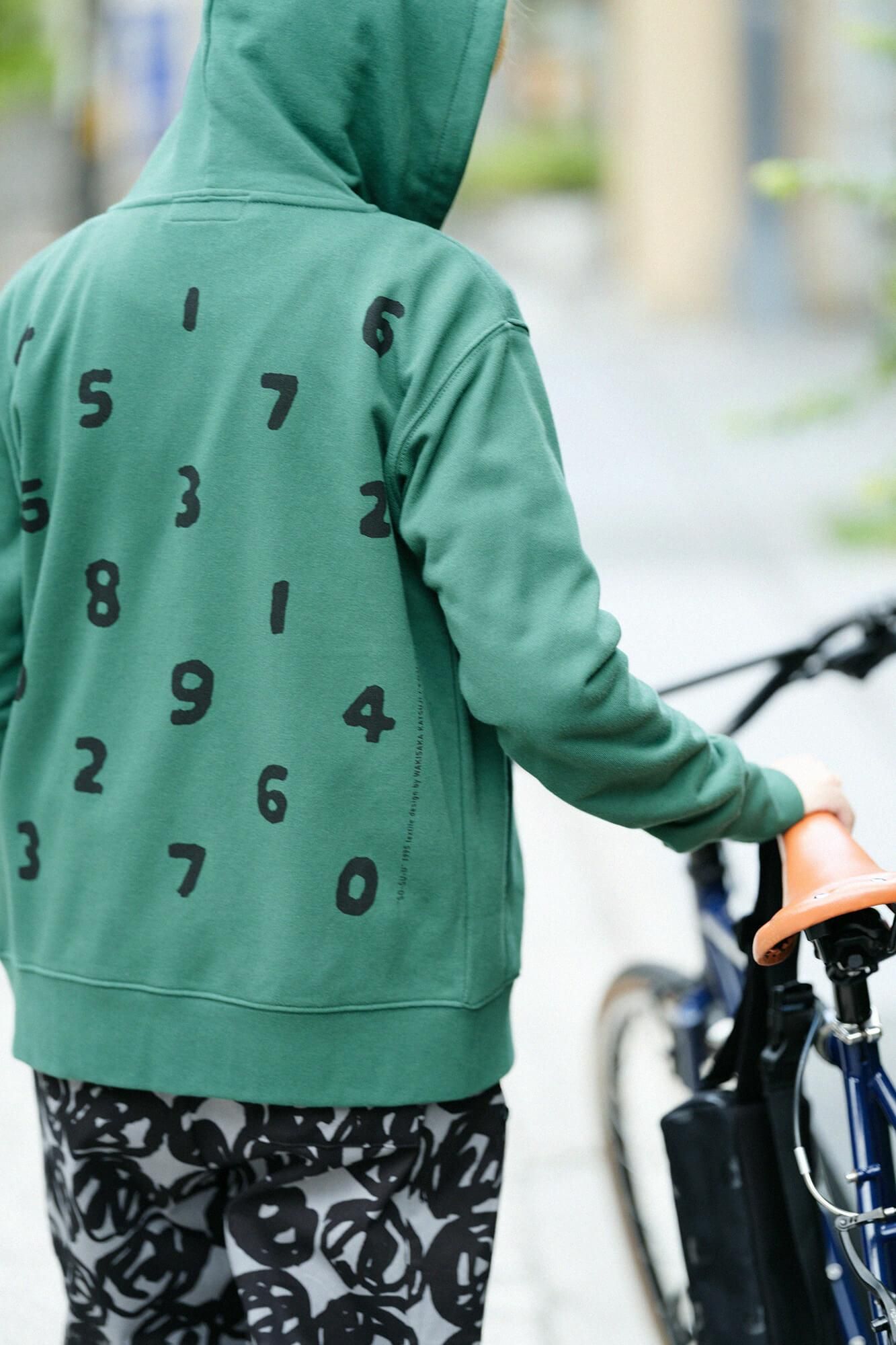 SO-SU-U デポルターレ ZIP UP スウェットパーカー[9.7]／アイビーグリーン
