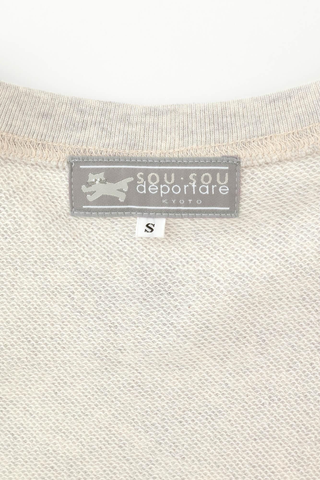 SO-SU-U 데포르타레 스웨트 셔츠 [8.4]/헤더 아이보리