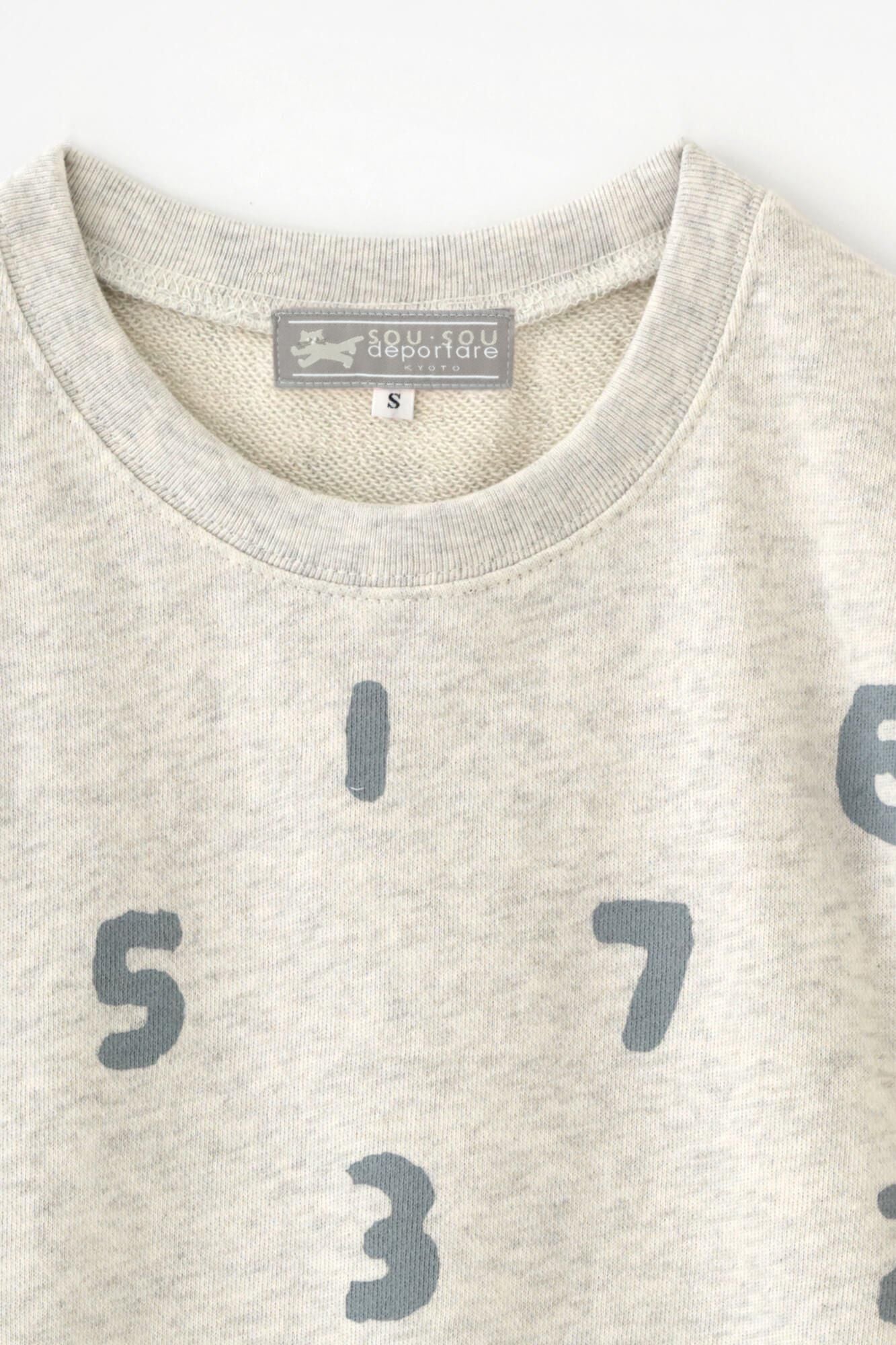 SO-SU-U 데포르타레 스웨트 셔츠 [8.4]/헤더 아이보리