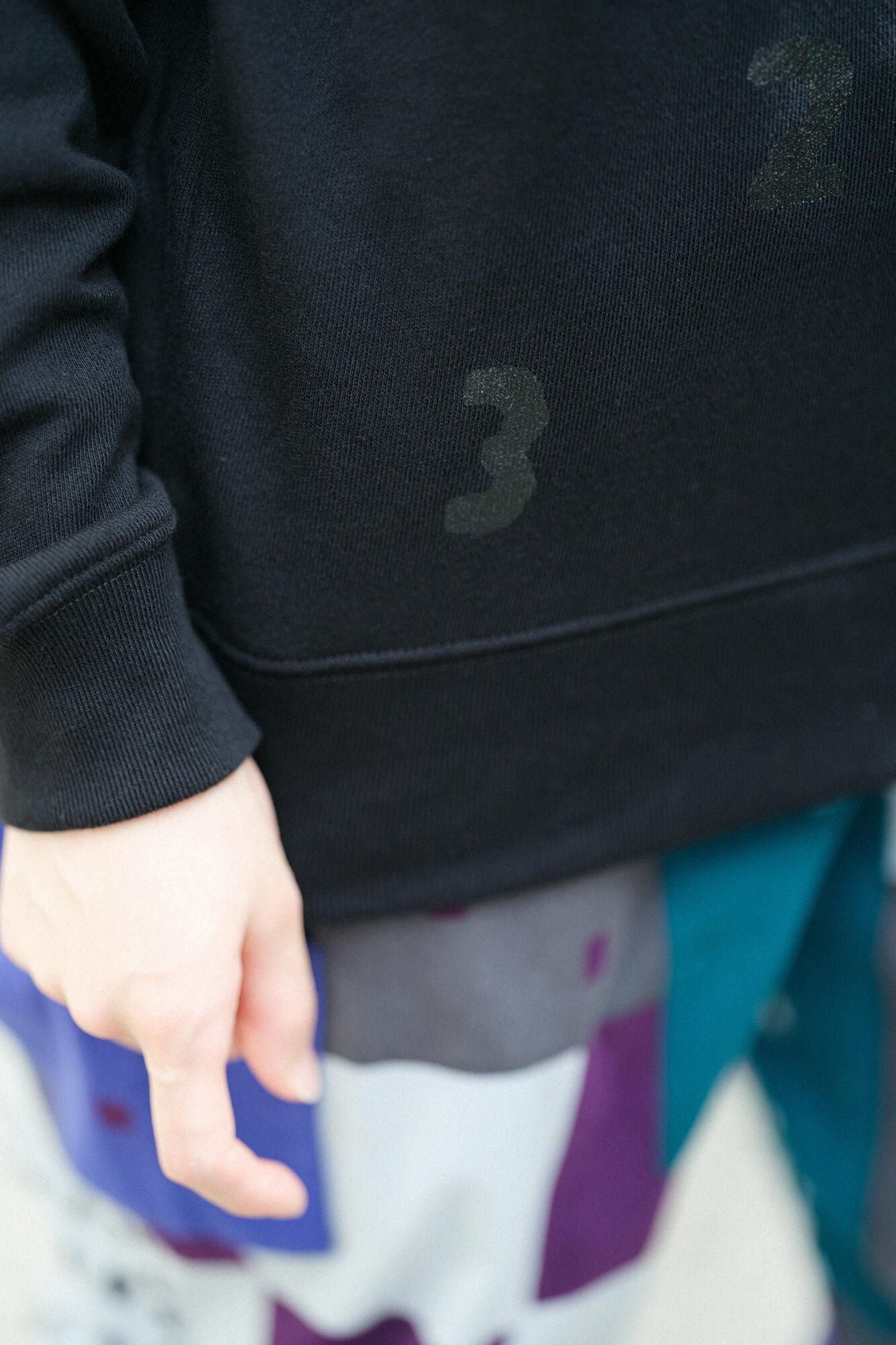 SO-SU-U Deportale运动衫[8.4]/黑色X黑色