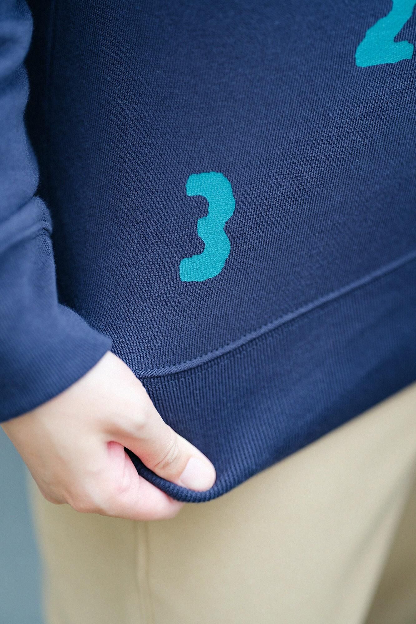 SO-SU-U 데포르타레 스웨트 셔츠 [8.4]/해군