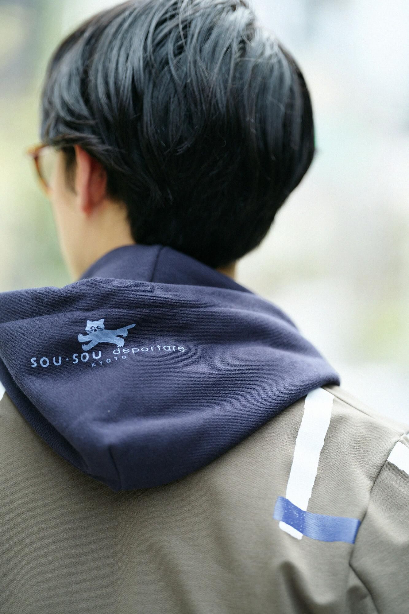 So-Su-U Deportale运动衫连帽衫[9.7]/黑海军