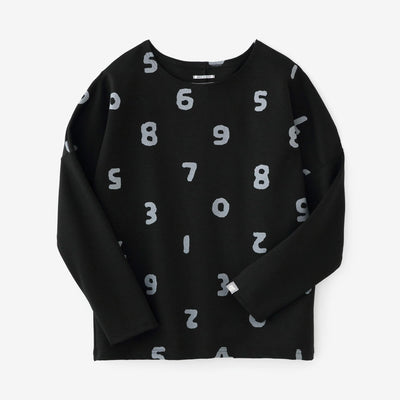 【net限定】ダンボールニット 型ぬき長袖Tシャツ／SO-SU-U上下（しょうか） 濡羽色（ぬればいろ）