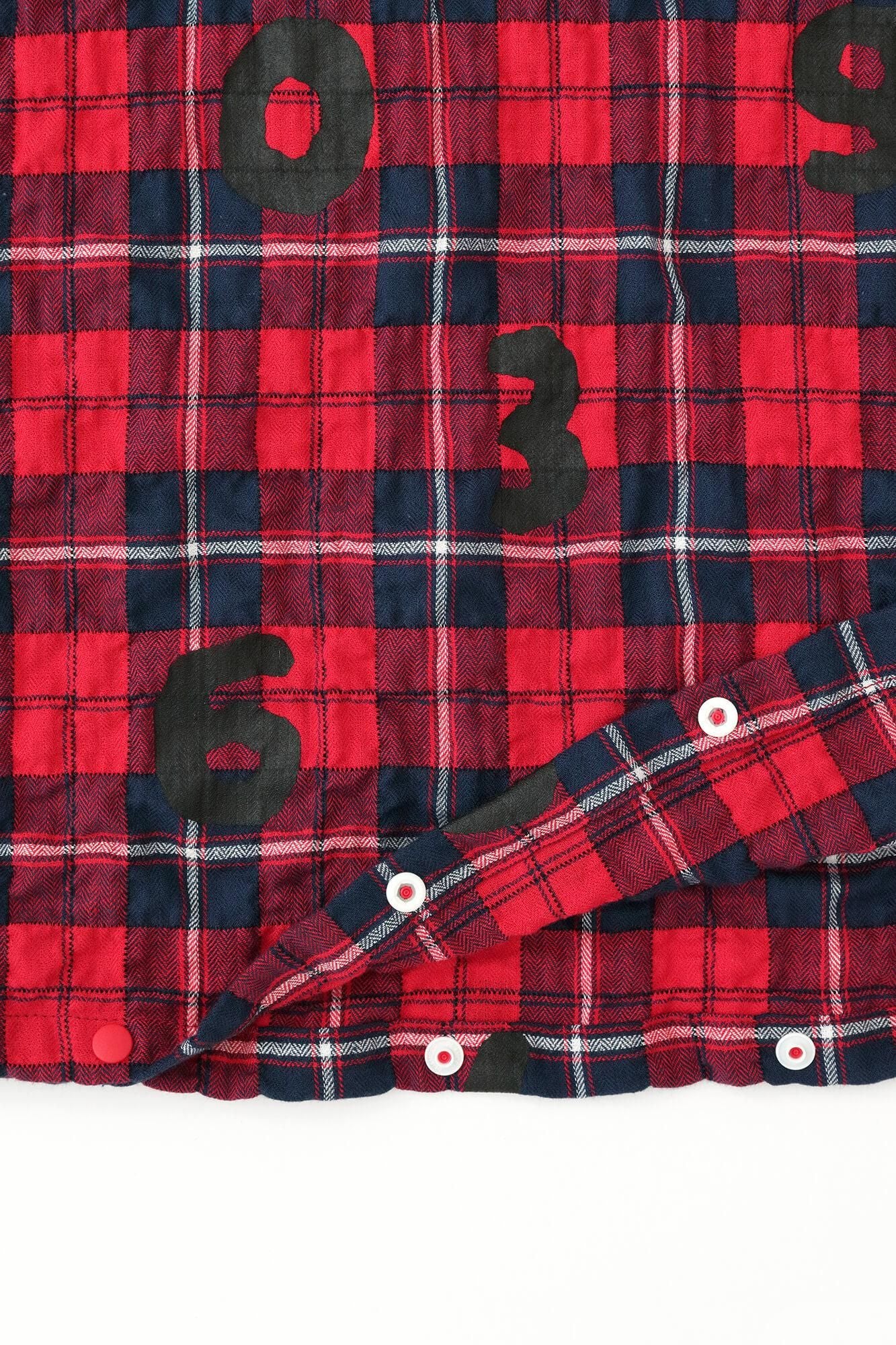 Herringbone Check H.N.BIKE One-piece Dress / SO-SU-U Scarlet