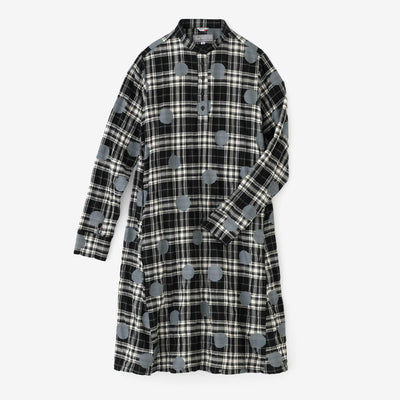 Herringbone Check H.N.BIKE One-piece Dress／Polka Dots Mara