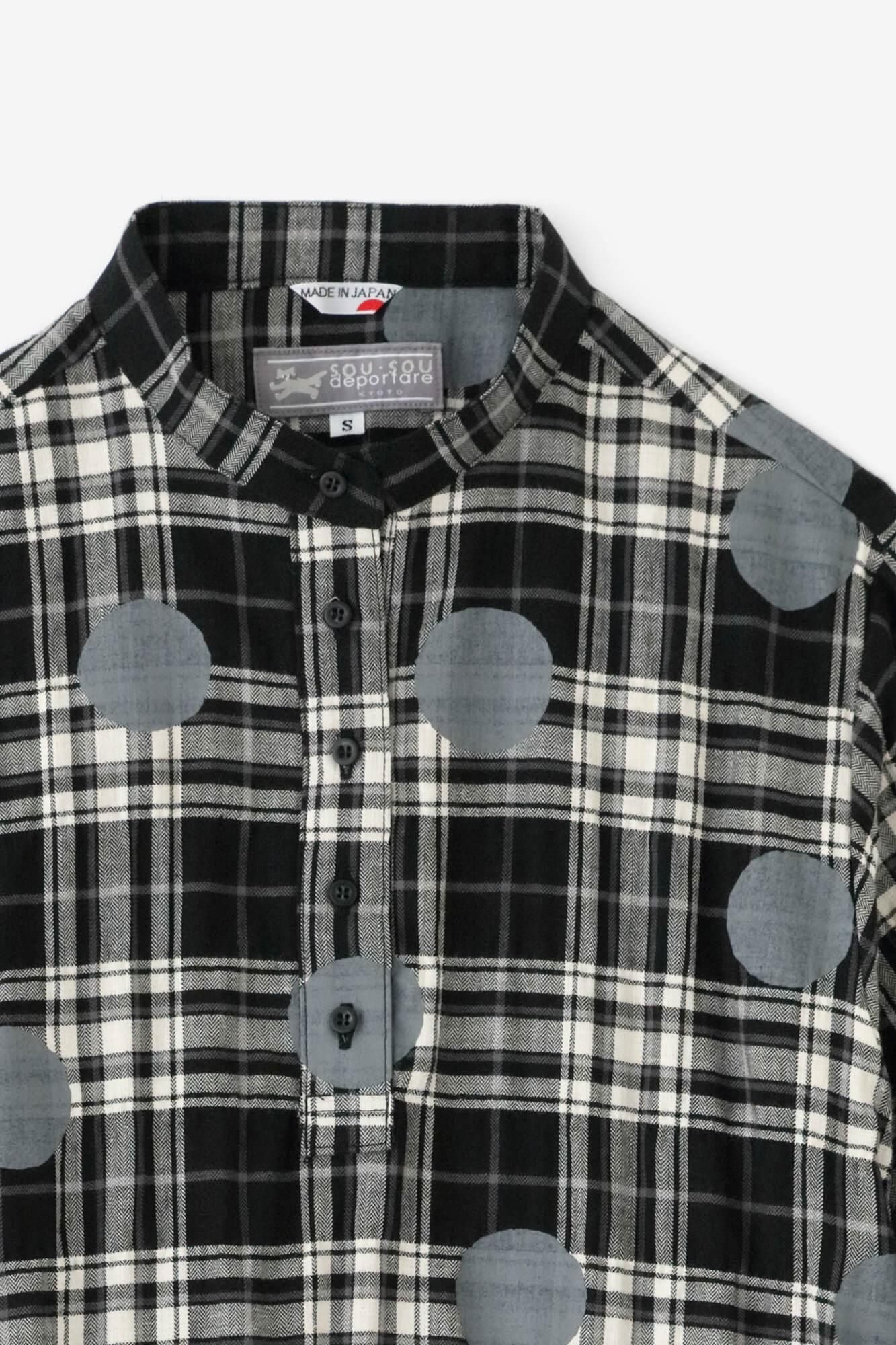 人字形織格紋H.N.BIKE連身裙／圓點 間疏