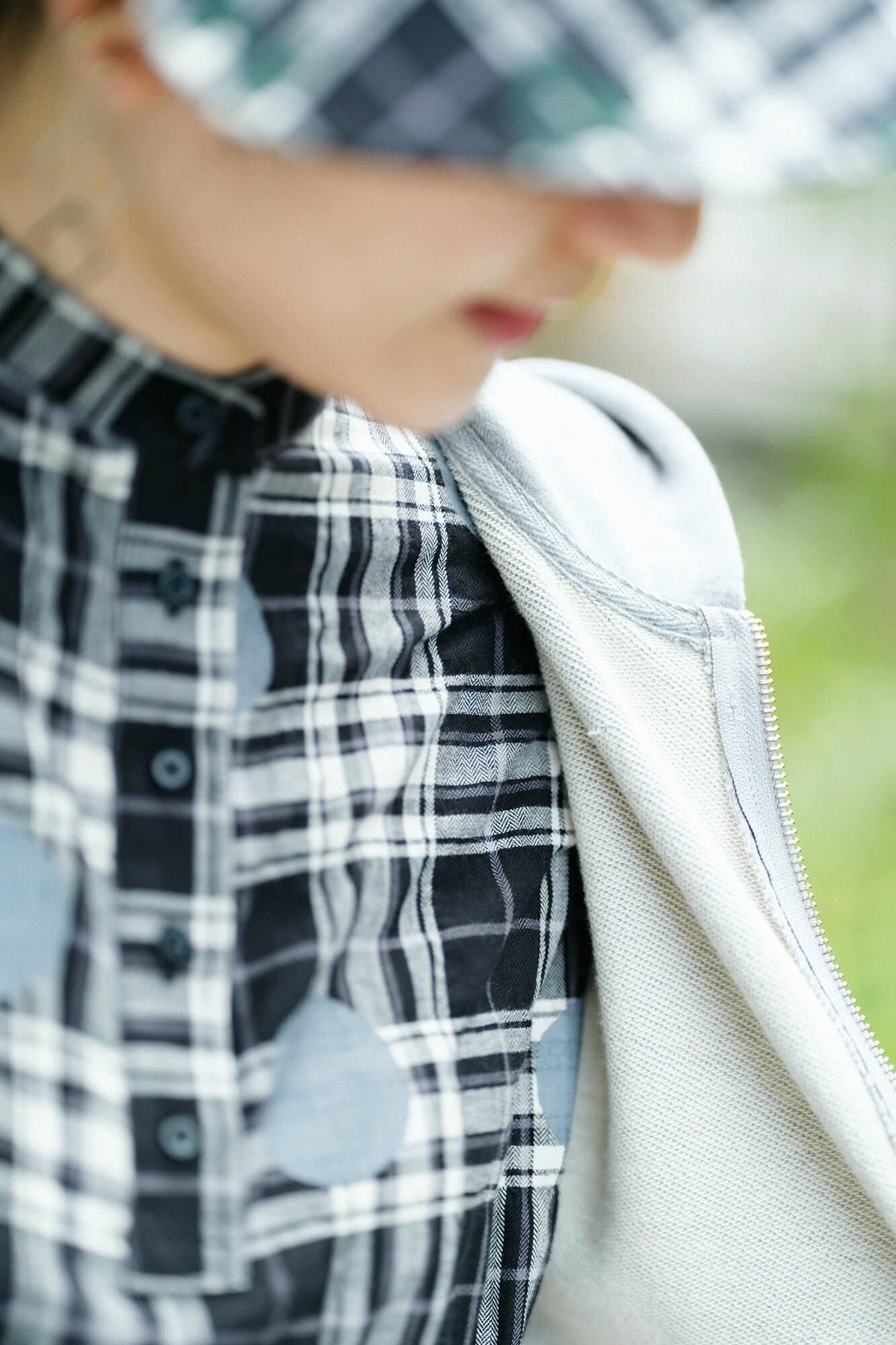 人字形織格紋H.N.BIKE連身裙／圓點 間疏