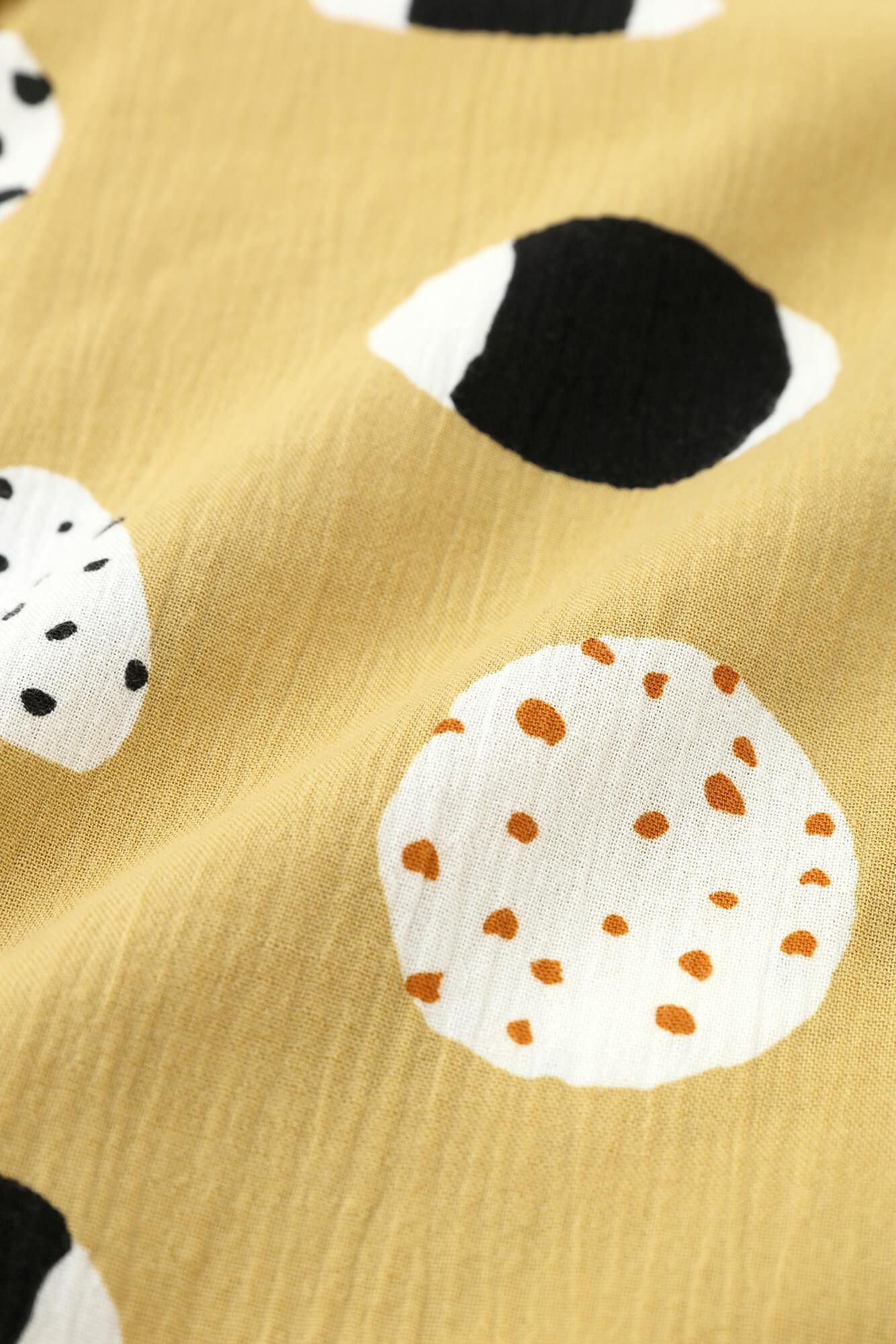 高島縮 20/20 スタンドカラーシャツ／おむすび