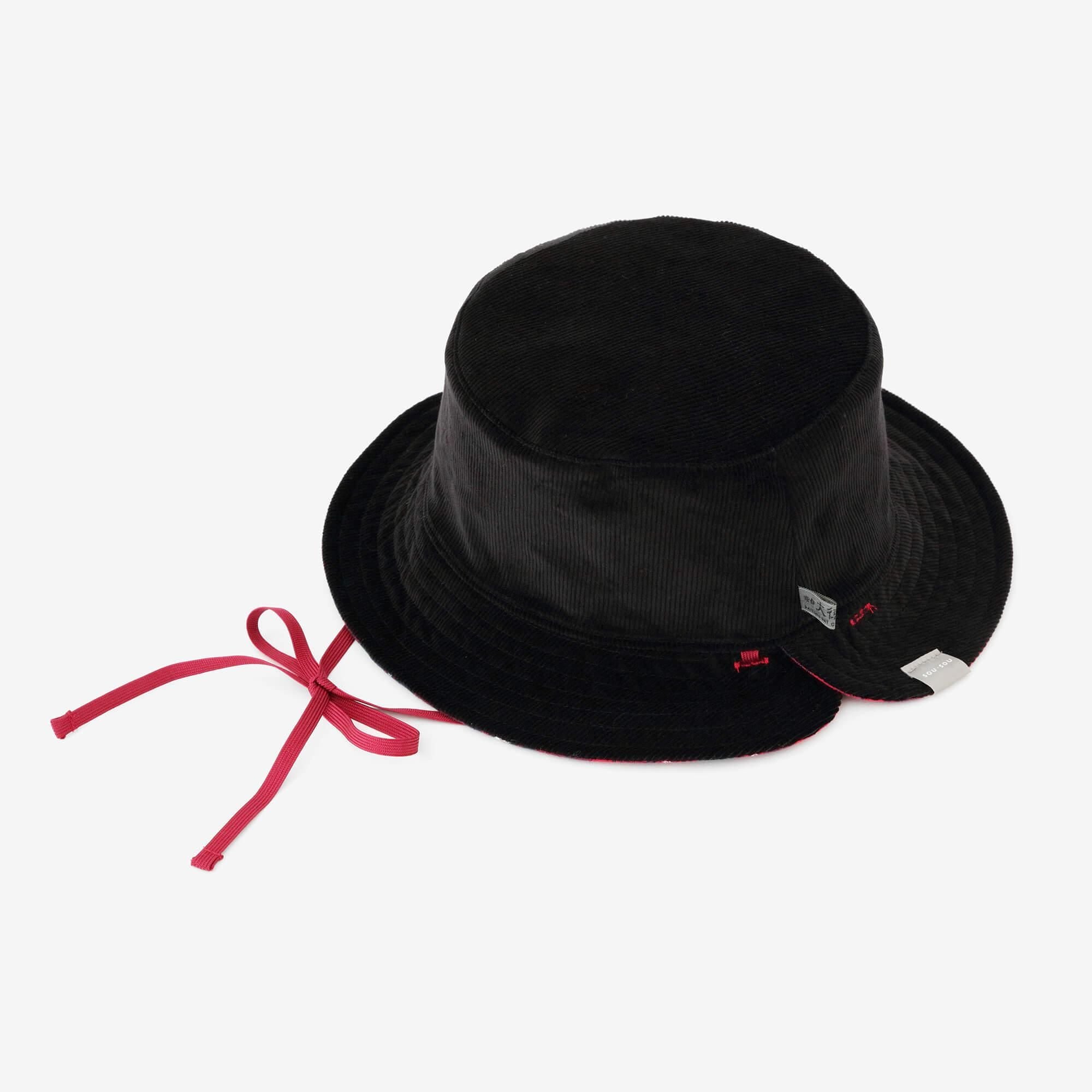 net限定】リバーシブル BIKE HAT／レッドチェック×SO-SU-U