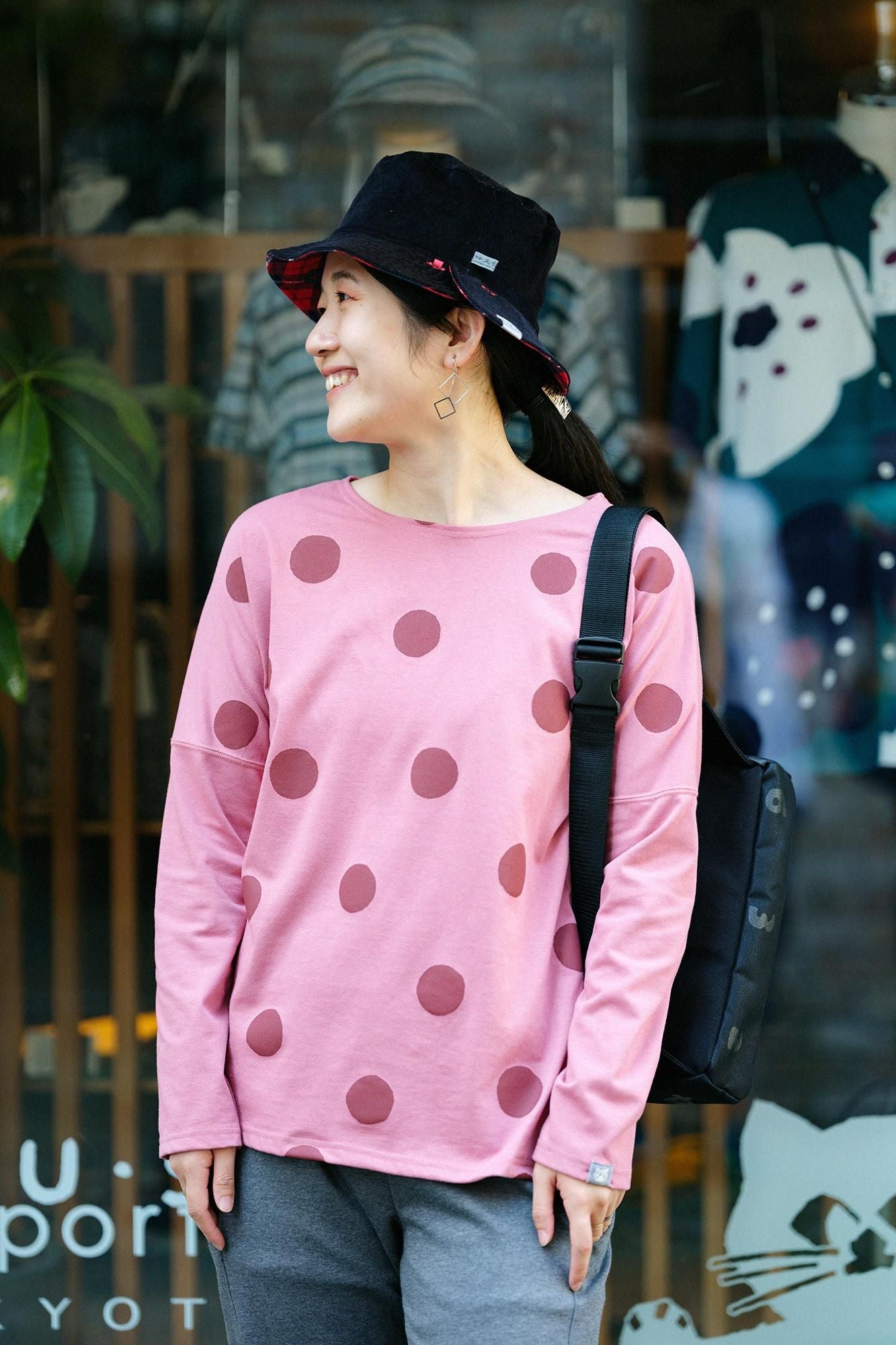 net限定】リバーシブル BIKE HAT／レッドチェック×SO-SU-U