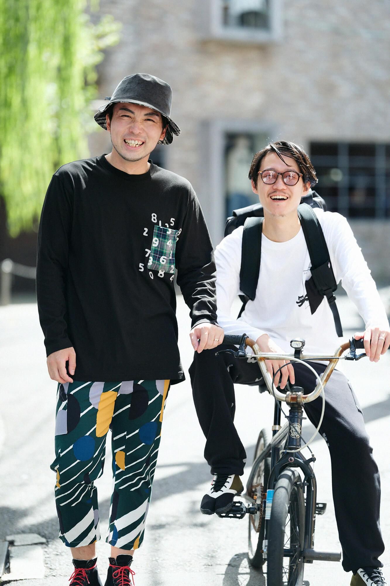 長袖 escape ポケットTシャツ[5.6]／ホワイト