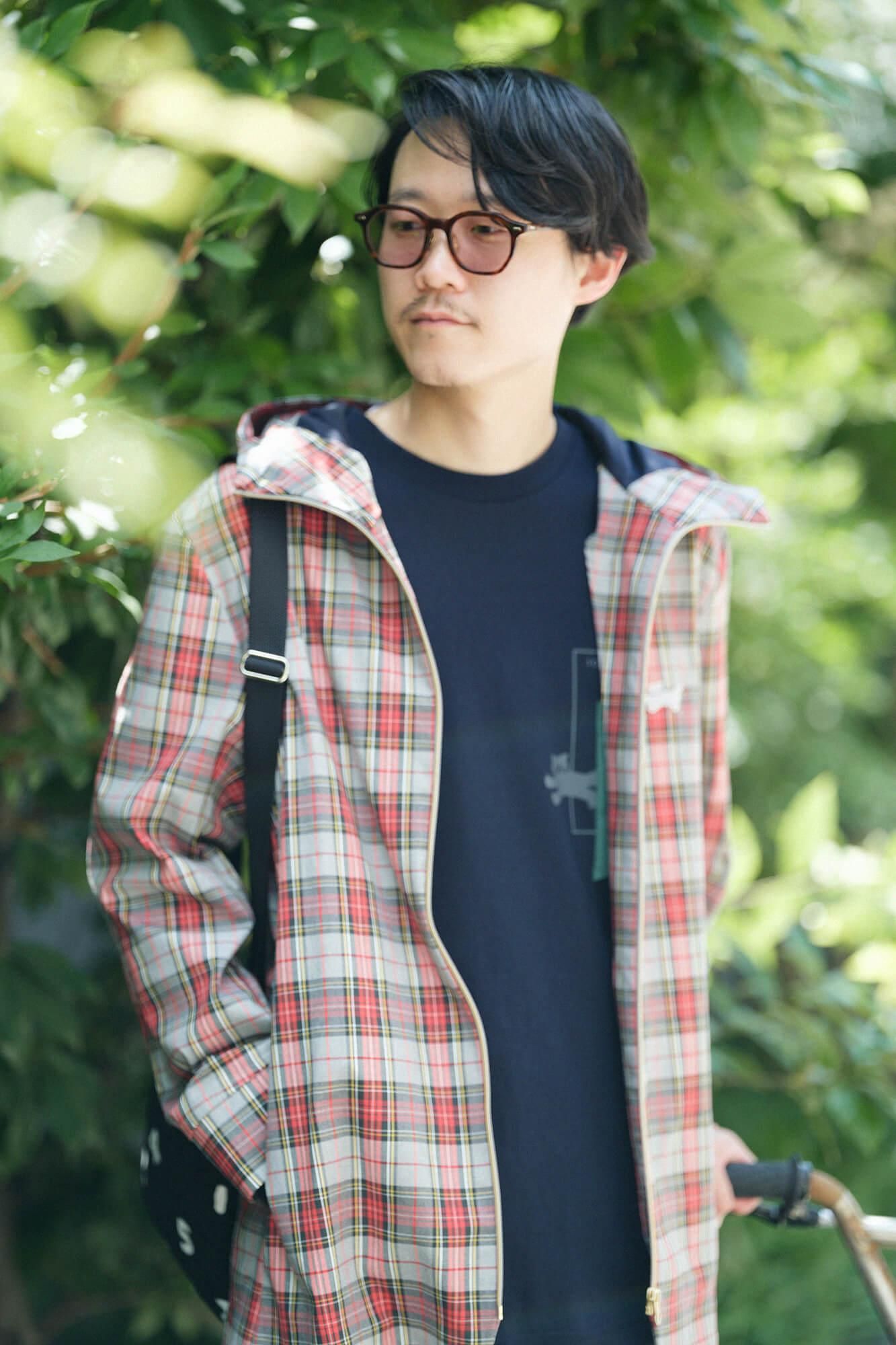 長袖 escape ポケットTシャツ[5.6]／ネイビー