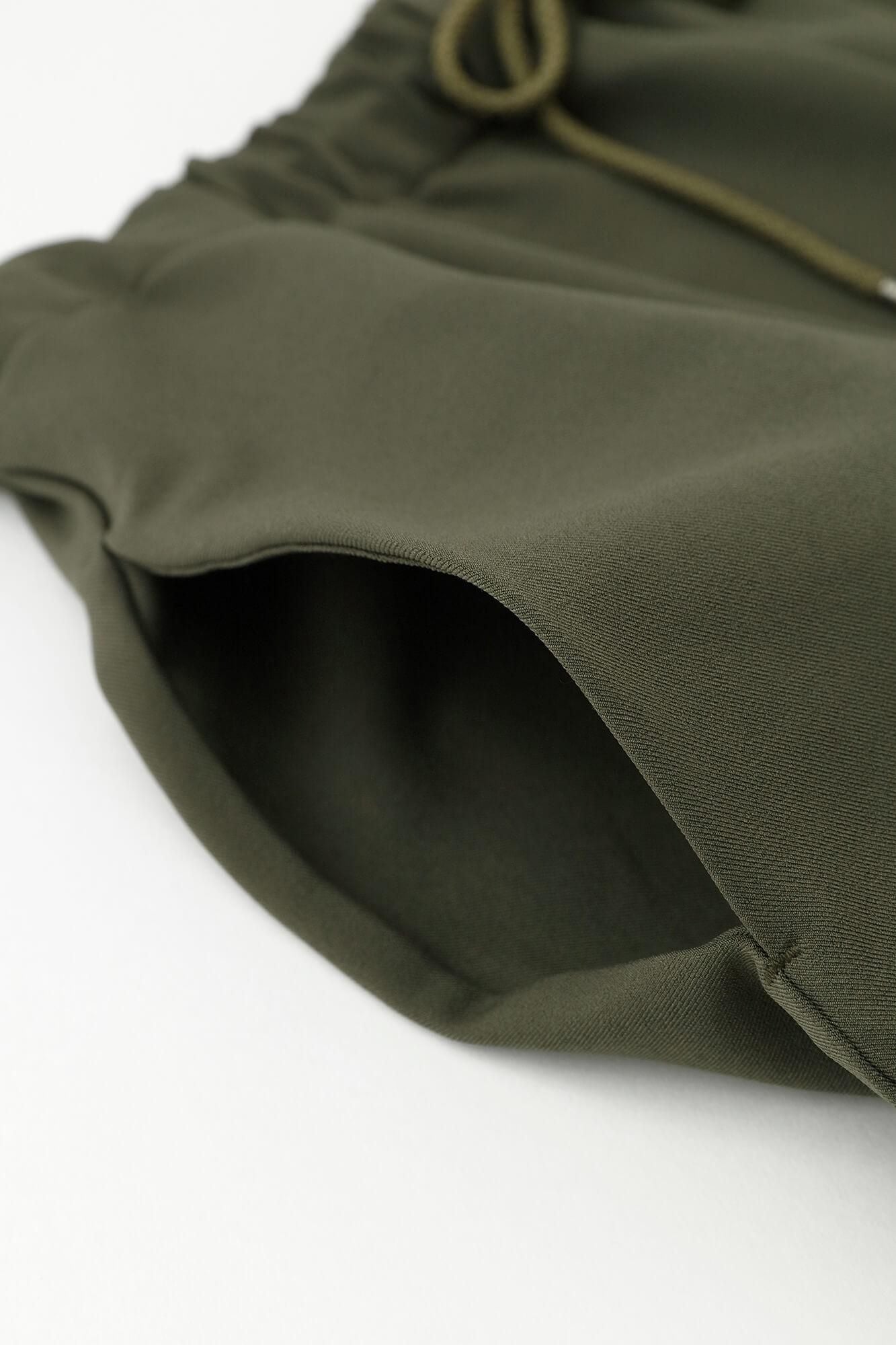 2WAY Stretch Twill Wide Pants / Olive Green