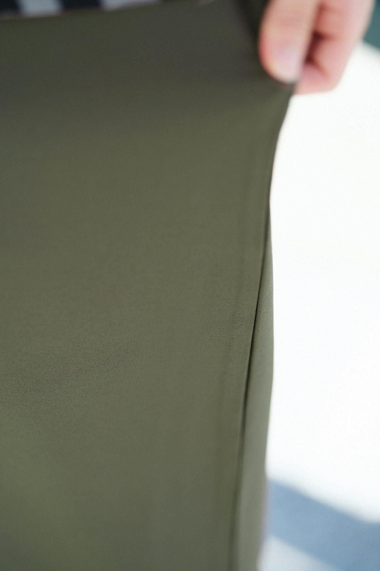 2WAY Stretch Twill Wide Pants / Olive Green