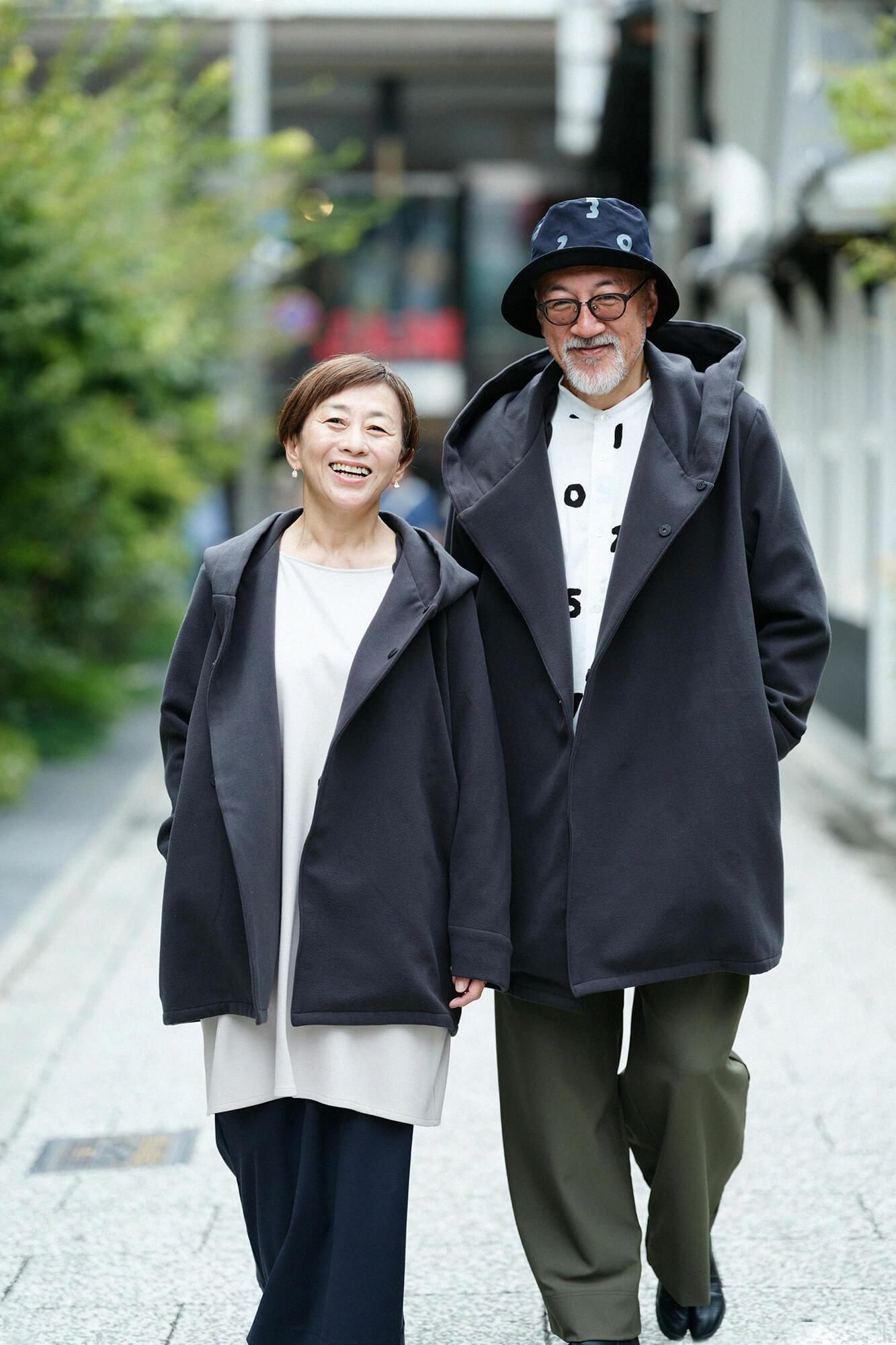 Pontiloma-L/A-Tunika mit U-Boot-Ausschnitt aus Wollmischung/Grauweiß